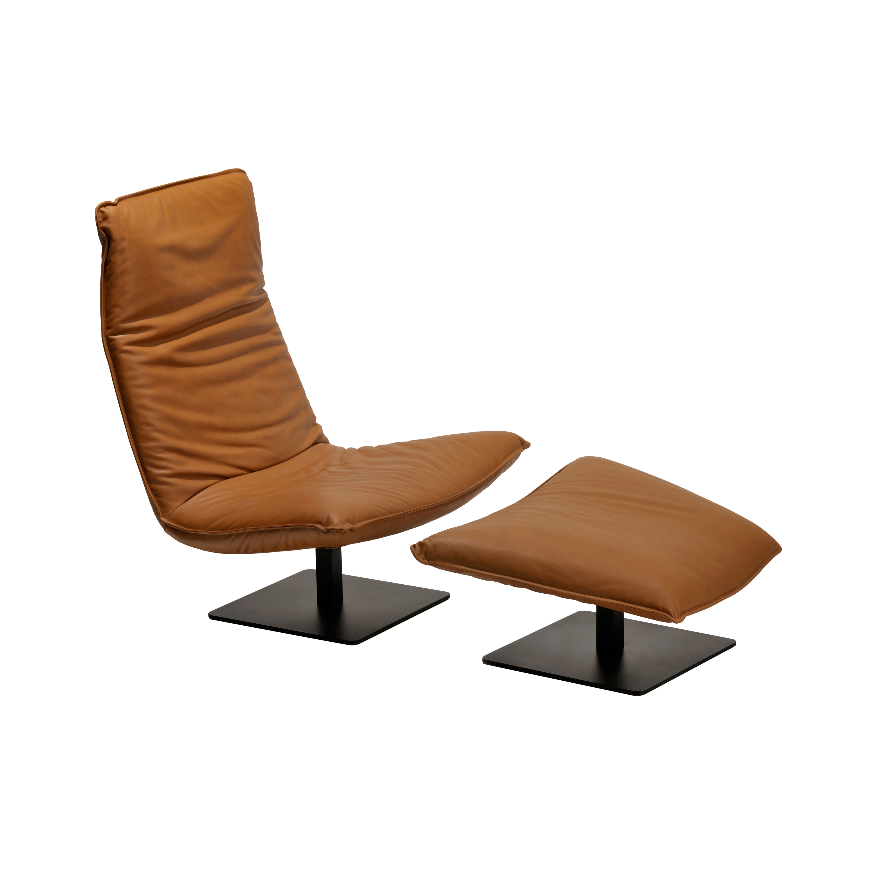 Display product Le Sac armchair with footstool leather from manufacturer Indera