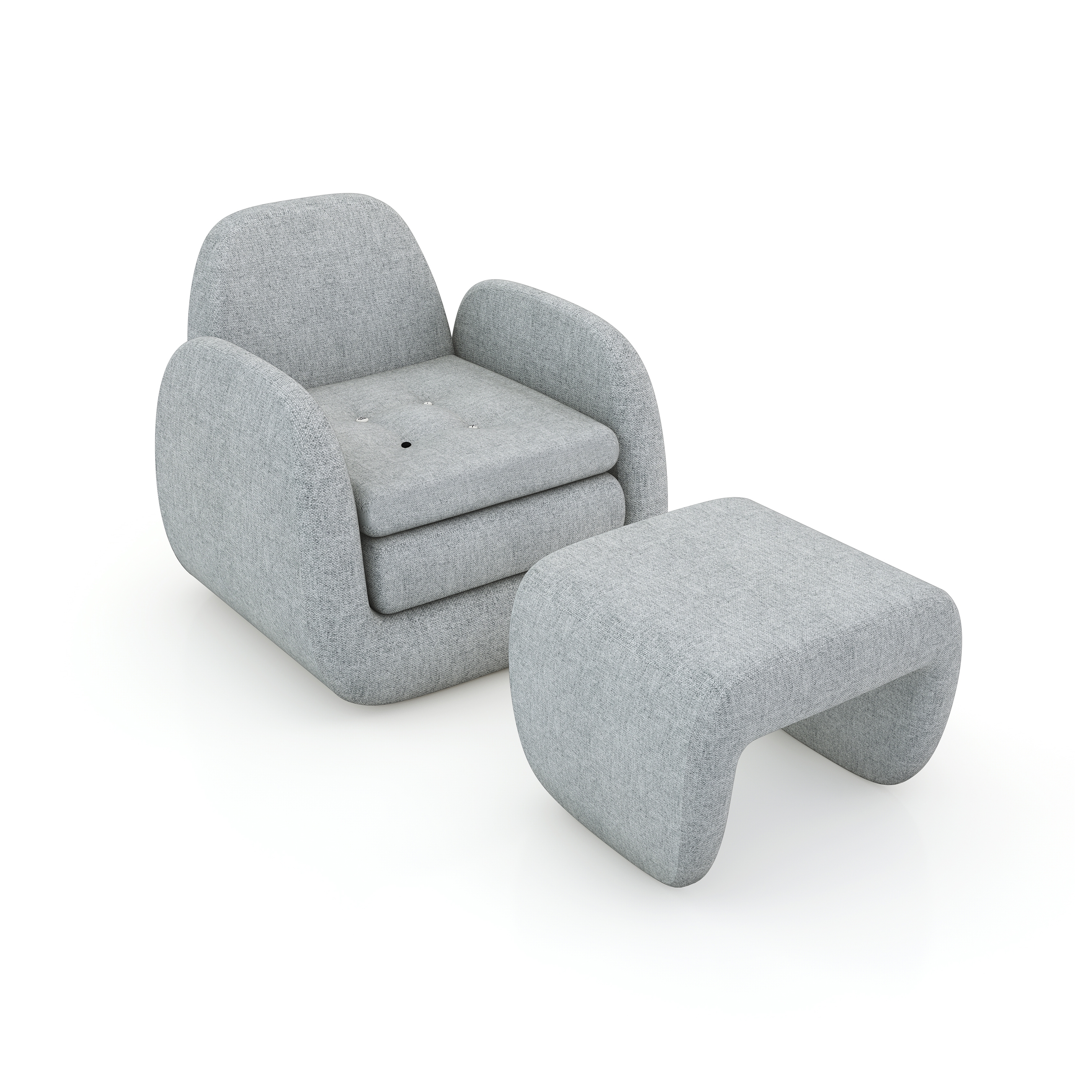 Produkt Royale armchair with footstool des Herstellers Indera anzeigen