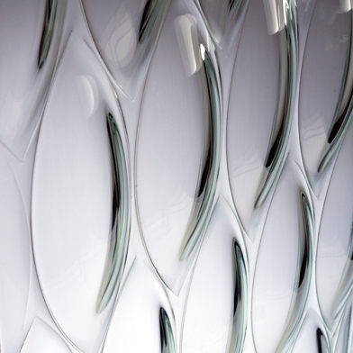 Display product Ellisse kiln-formed glass from manufacturer Joel Berman Glass Studios
