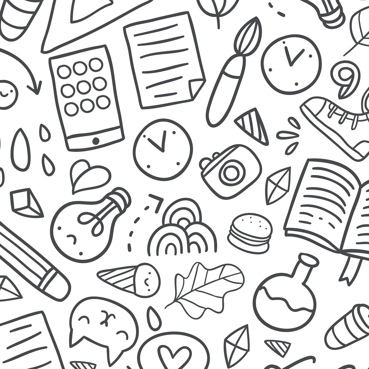 Afficher le produit RESOPAL Creative Selection | School Doodles du fabricant Resopal