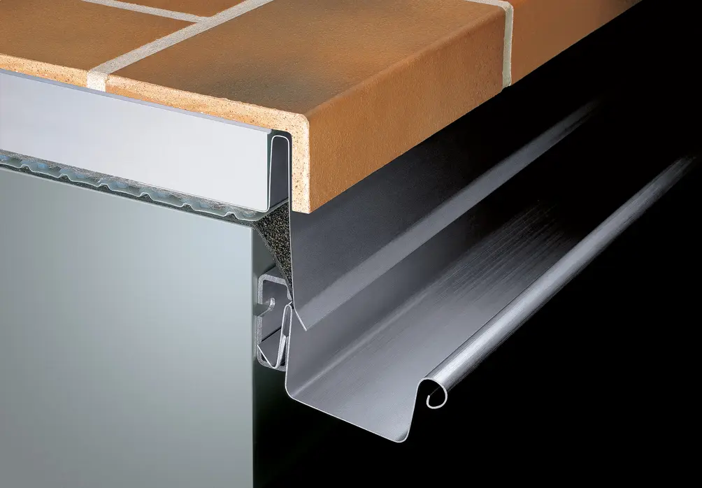 RHEINZINK - Roof drainage | Balcony plug-in gutter