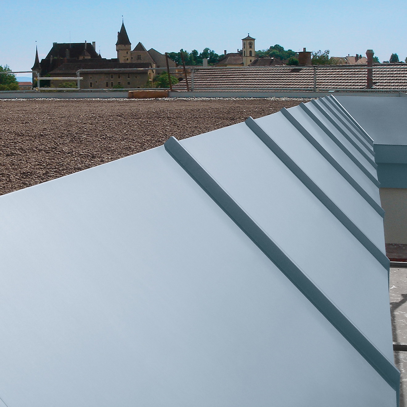 Mostra il prodotto Roof covering | Angled standing seam del produttore RHEINZINK