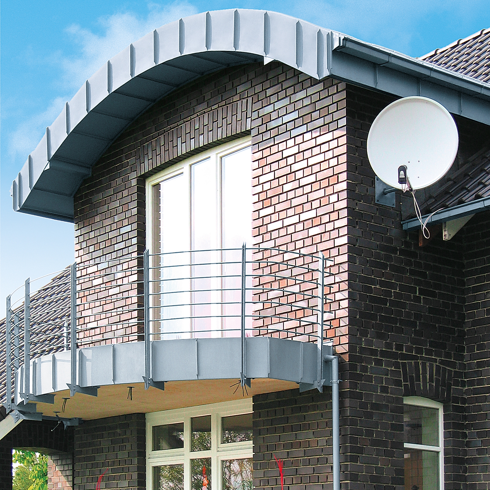 Afficher le produit Architectural details | Balcony & canopy du fabricant RHEINZINK