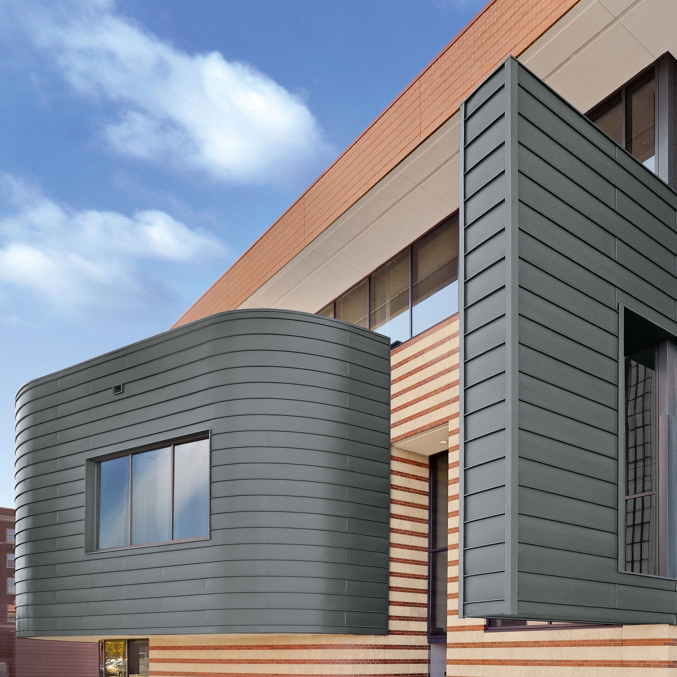 Display product Seam systems | Angled standing seam from manufacturer RHEINZINK