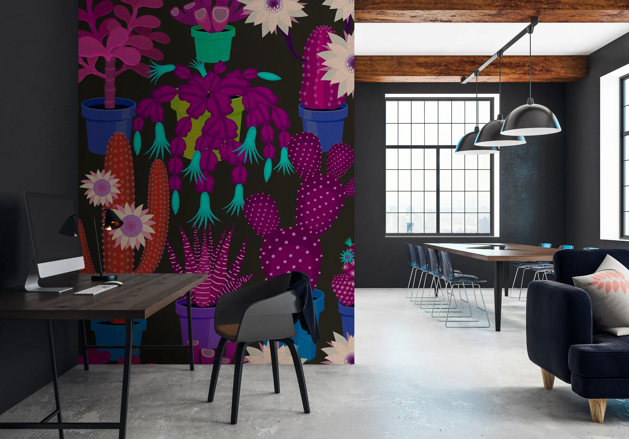 Architects Paper - Walls By Patel 2 | Papel Pintado DD114142 Cactus Garden1