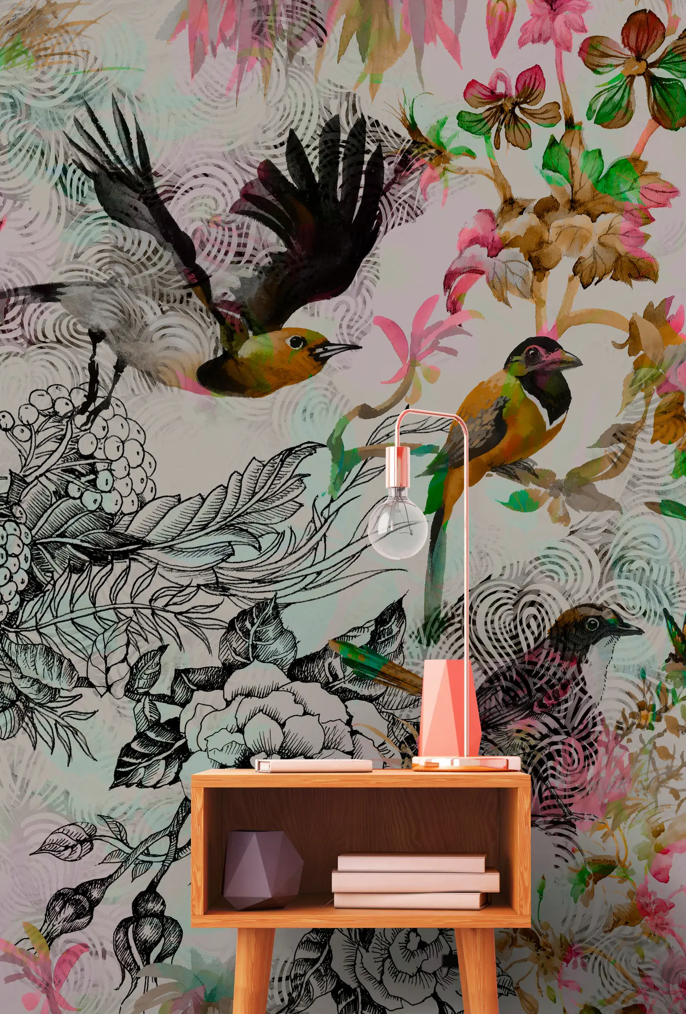 Architects Paper - Walls By Patel | Tapete | Digitaldruck Funky Birds 3