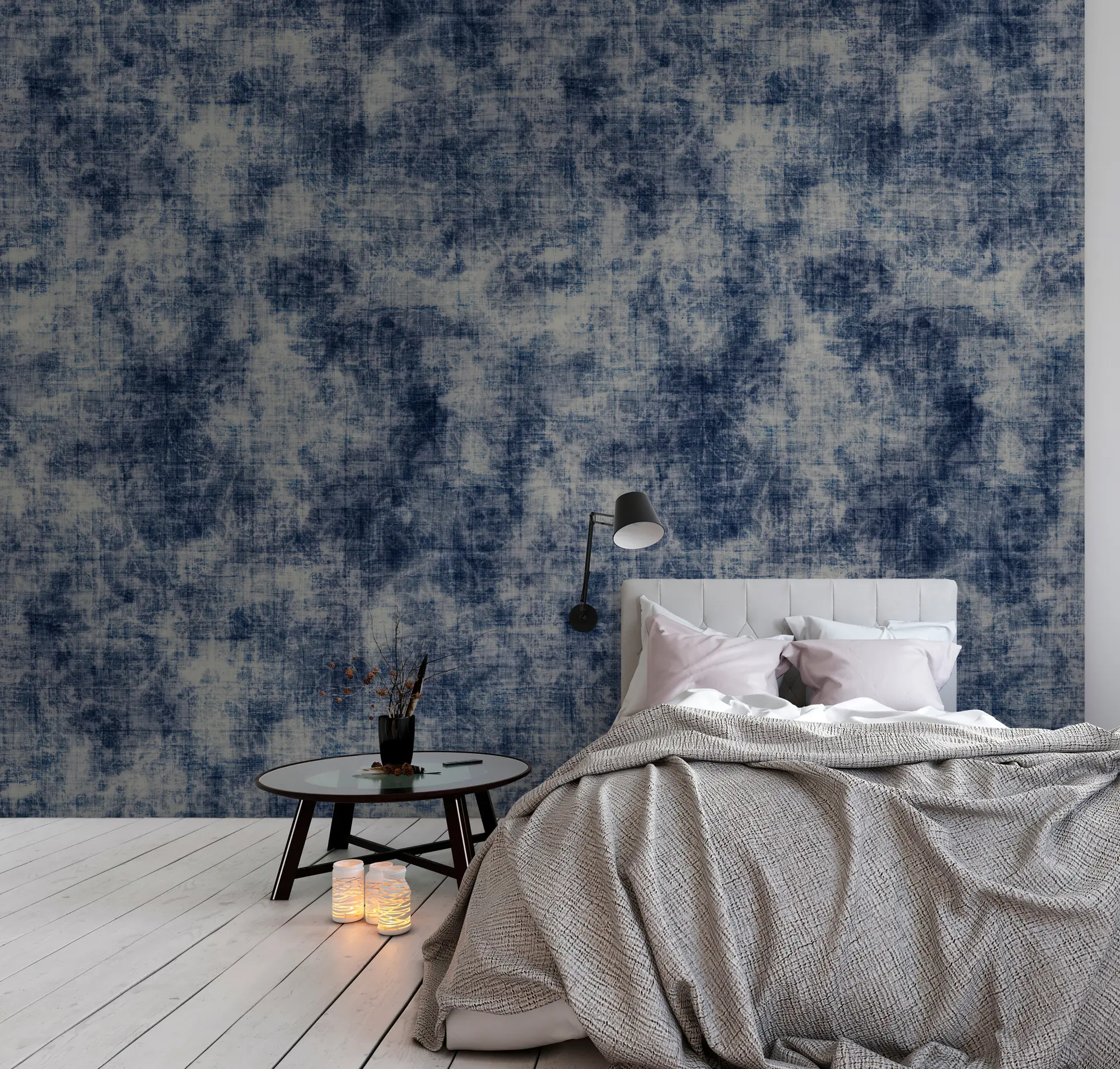 Architects Paper - Walls By Patel | Tapete | Digitaldruck Indigo Canvas 1