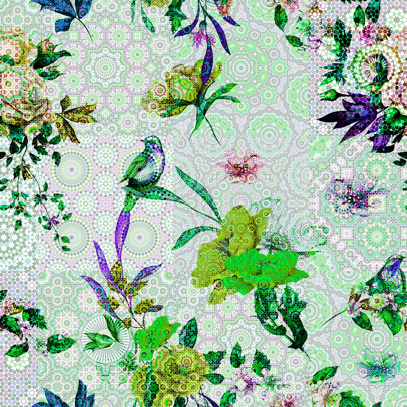 Mostra il prodotto Walls By Patel | Carta da Parati Mosaic Garden 1 del produttore Architects Paper
