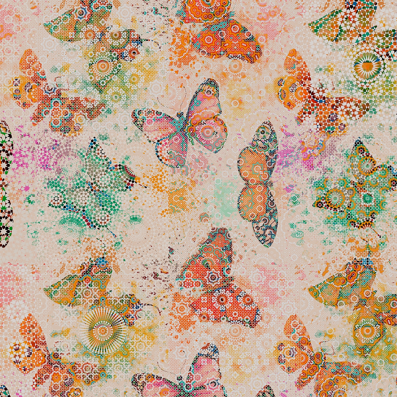 Walls By Patel | Carta da Parati Mosaicbutterf2