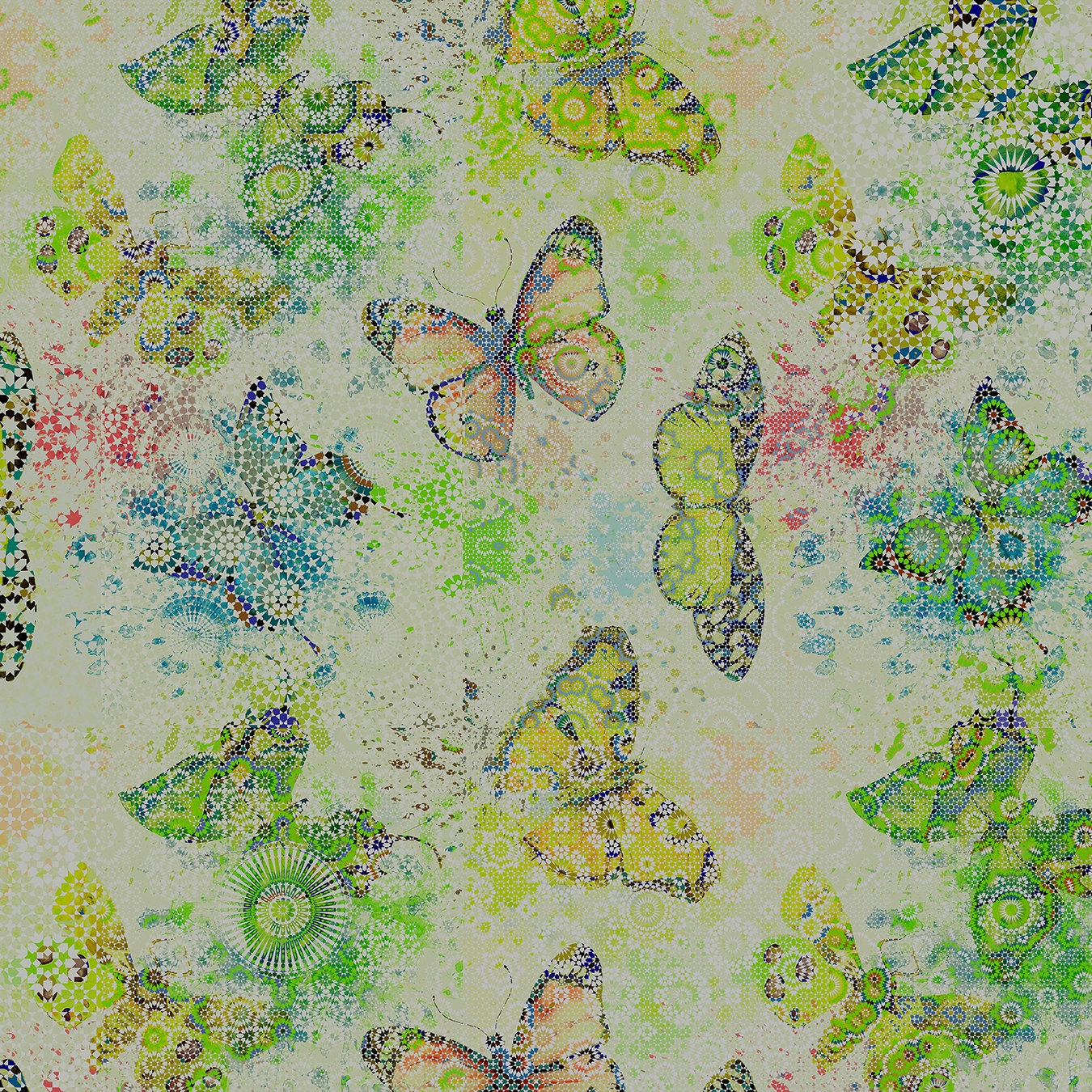 Walls By Patel | Carta da Parati Mosaicbutterf3
