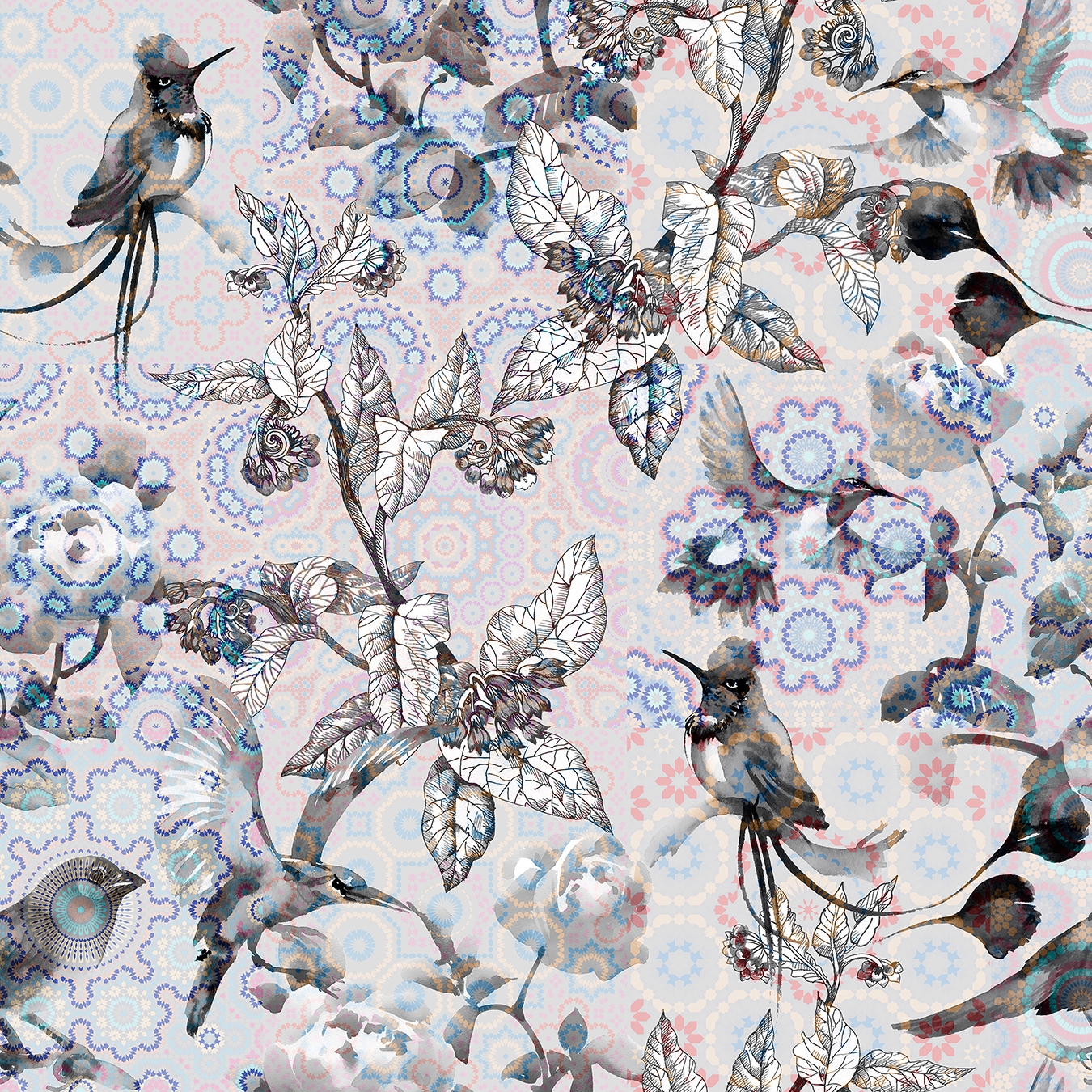 Walls By Patel | Wallpaper Exotic Mosaic 3