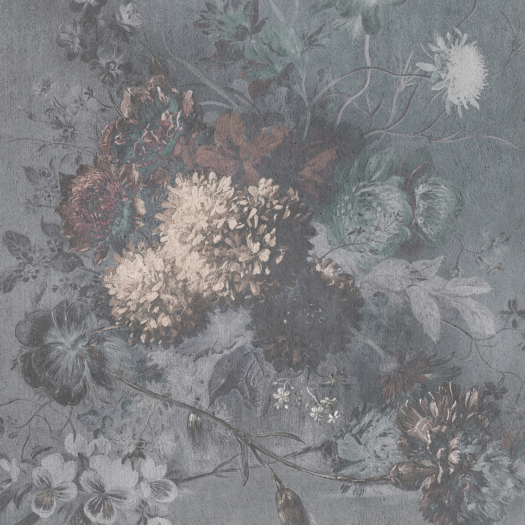 Display product Walls By Patel | Wallpaper Bouquet Gris 1 from manufacturer Architects Paper