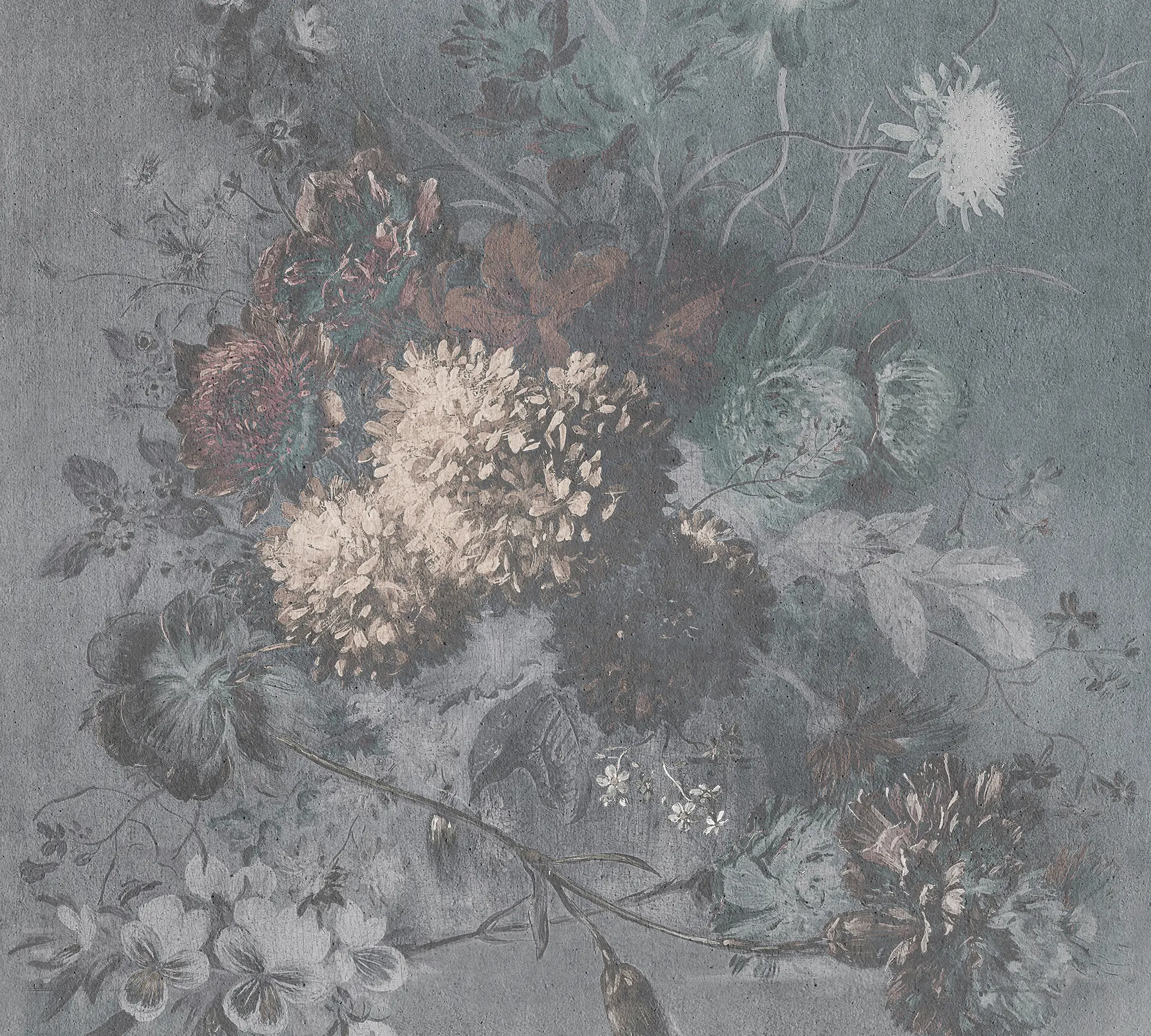 Architects Paper - Walls By Patel | Tapete | Digitaldruck Bouquet Gris 1