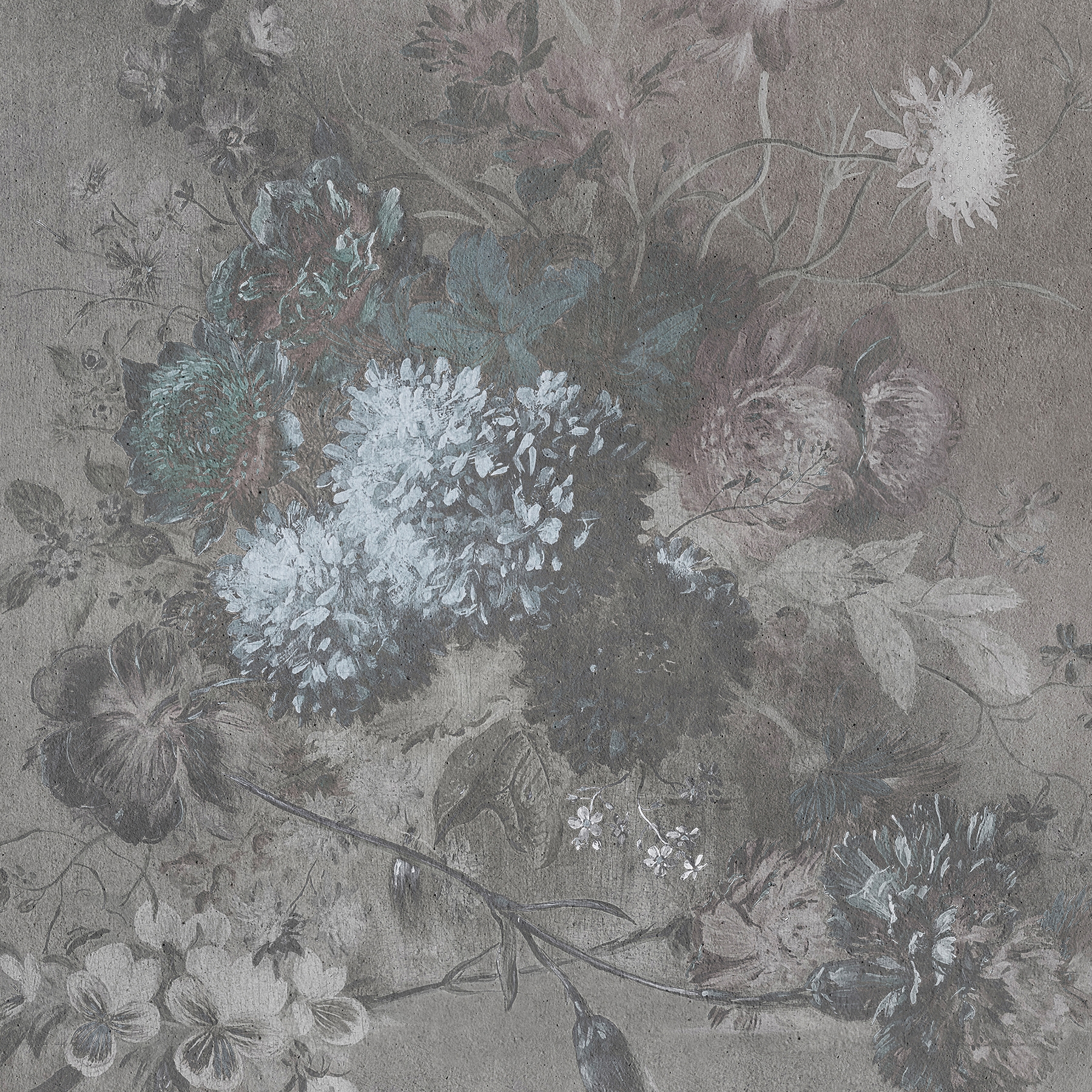 Walls By Patel | Wallpaper Bouquet Gris 2