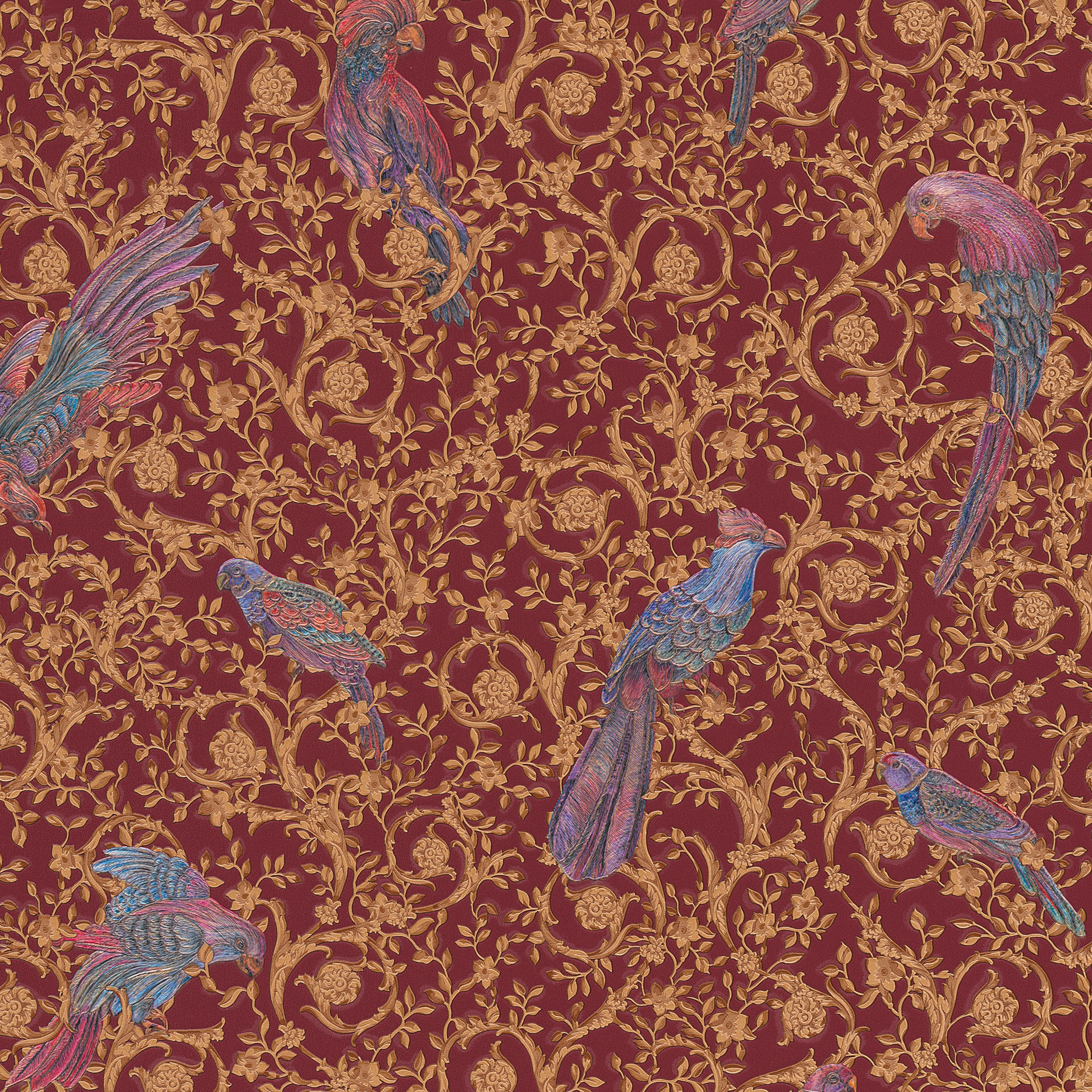 Display product Versace 4 | Wallpaper 370534 Barocco Birds from manufacturer Architects Paper