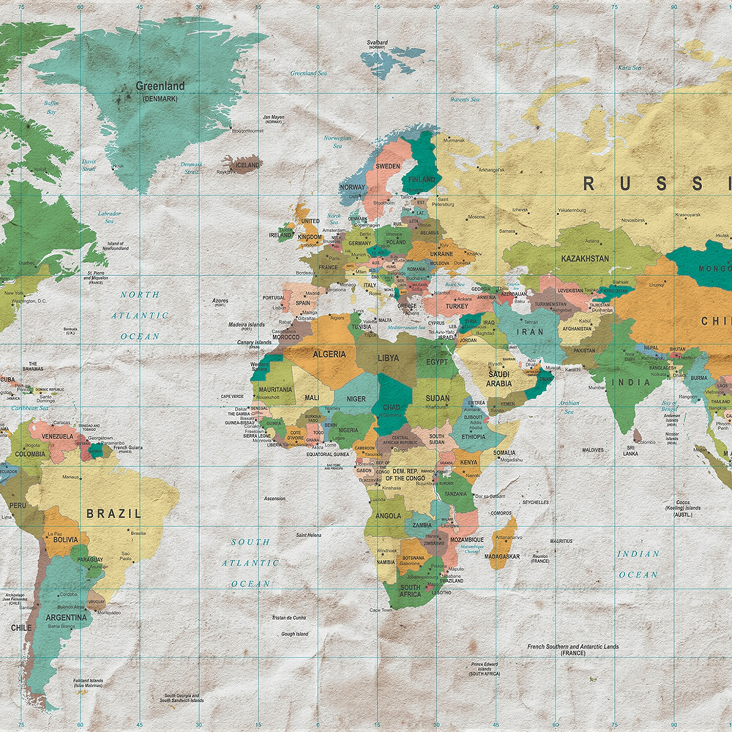 Display product Ap Digital 3 | Wallpaper 471827 Old Map from manufacturer Architects Paper