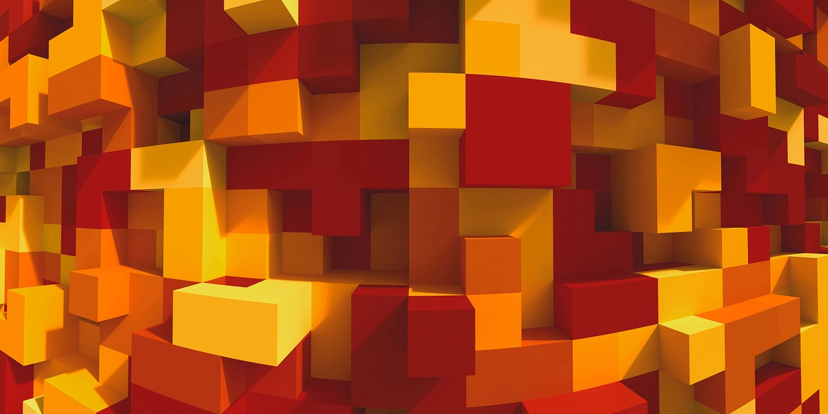 AP DIGITAL 4 | WALLPAPER DD108905 3DCUBES ORANGE - Wall coverings ...