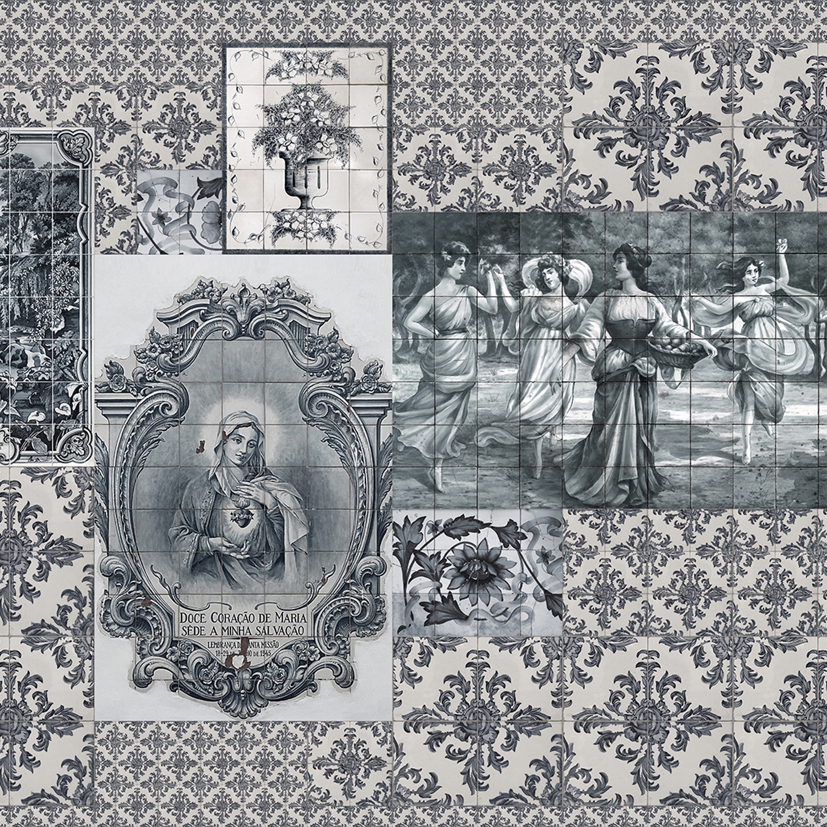 Display product Walls By Patel 2 | Wallpaper DD114027 Azulejos 3 from manufacturer Architects Paper