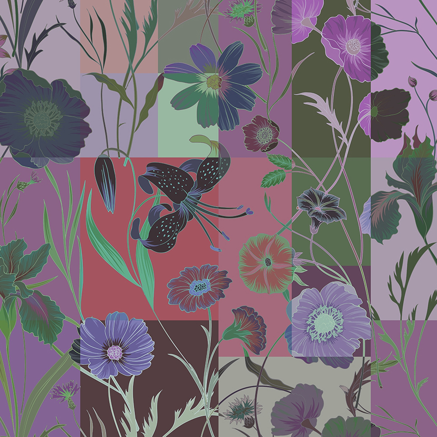 Afficher le produit Walls By Patel 2 | Papier Peint DD114227 Floral Patch 1 du fabricant Architects Paper