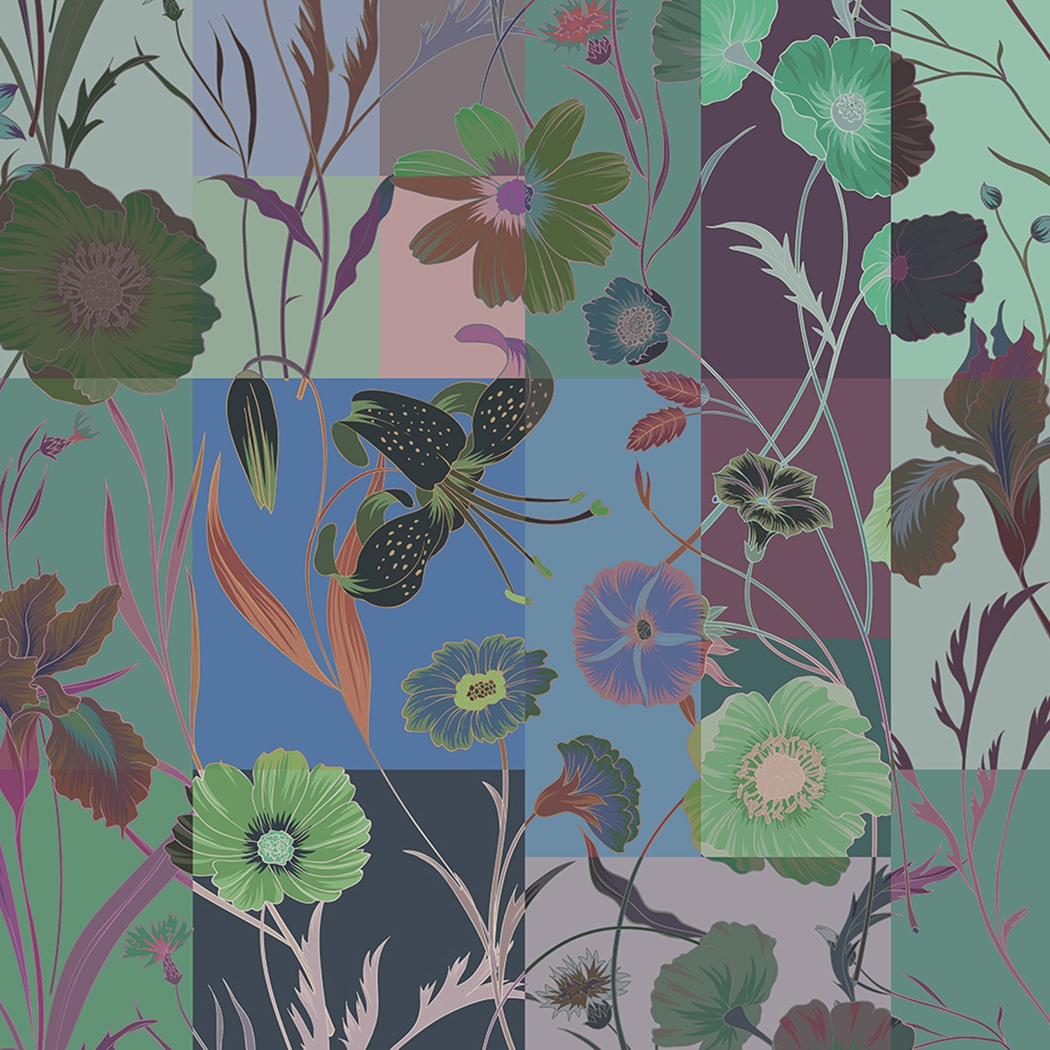 Afficher le produit Walls By Patel 2 | Wallpaper DD114232 Floral Patch 2 du fabricant Architects Paper