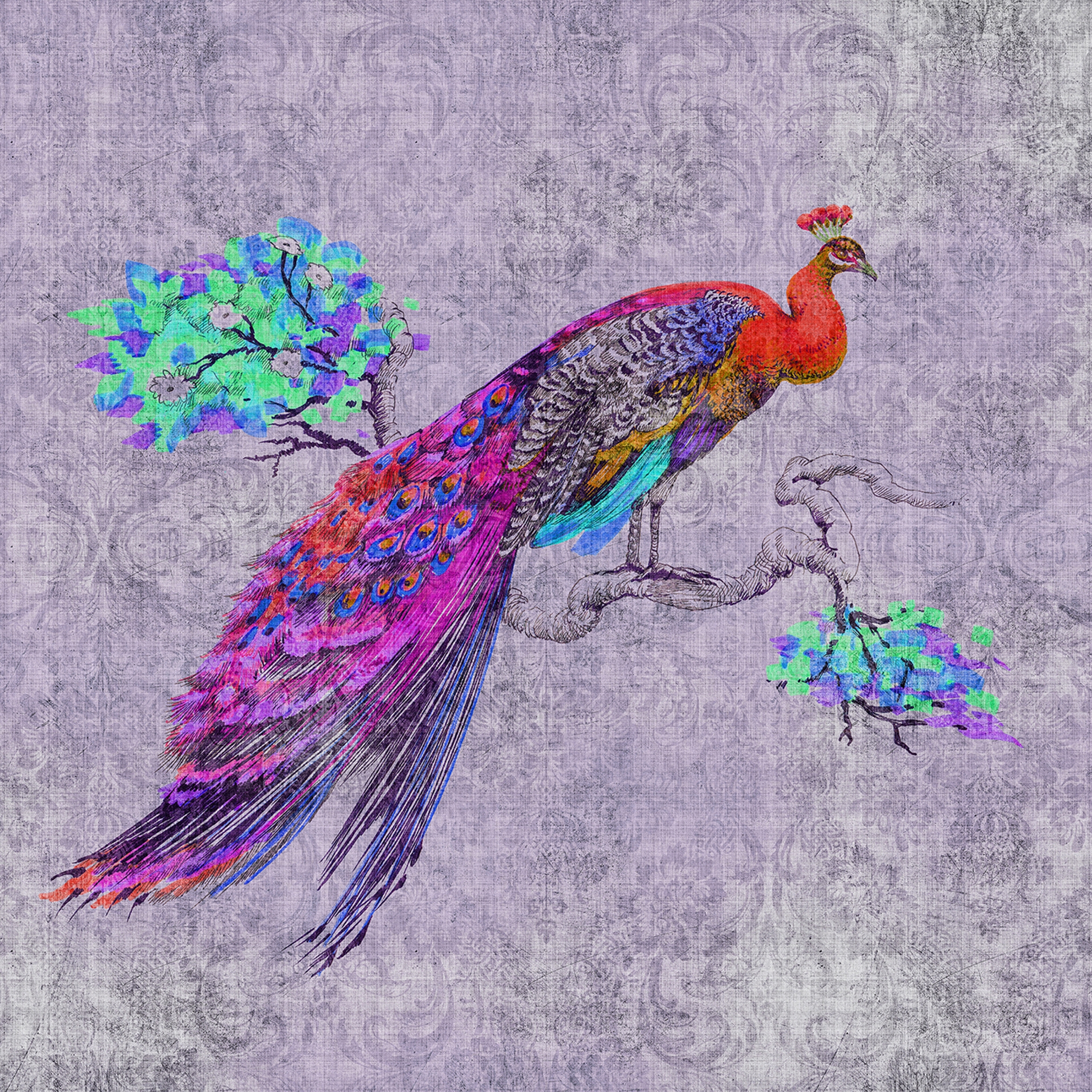Mostra il prodotto Walls By Patel 2 | Wallpaper DD114317 Peacock 3 del produttore Architects Paper