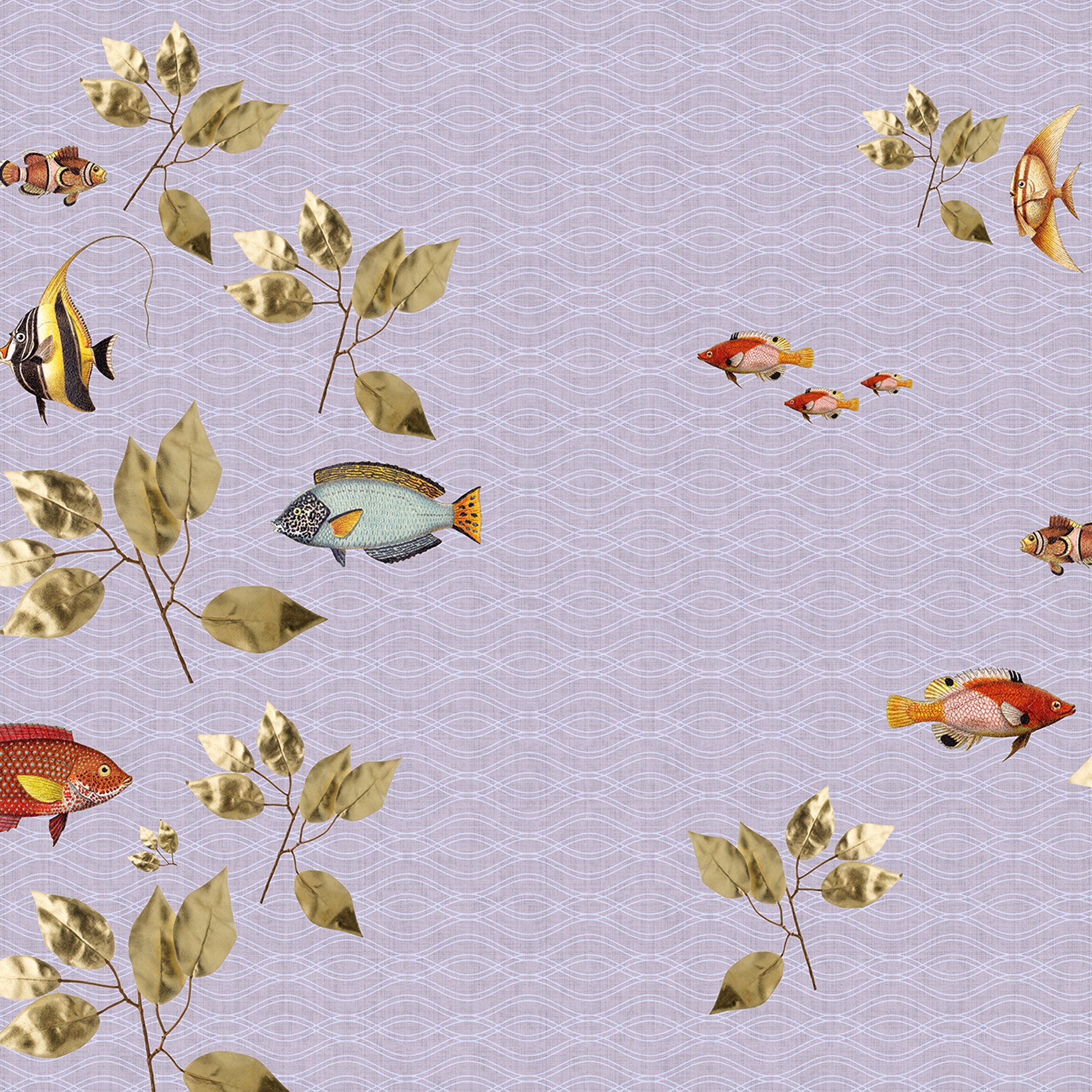 Afficher le produit Walls By Patel 2 | Wallpaper DD114342 Brillant Fish2 du fabricant Architects Paper