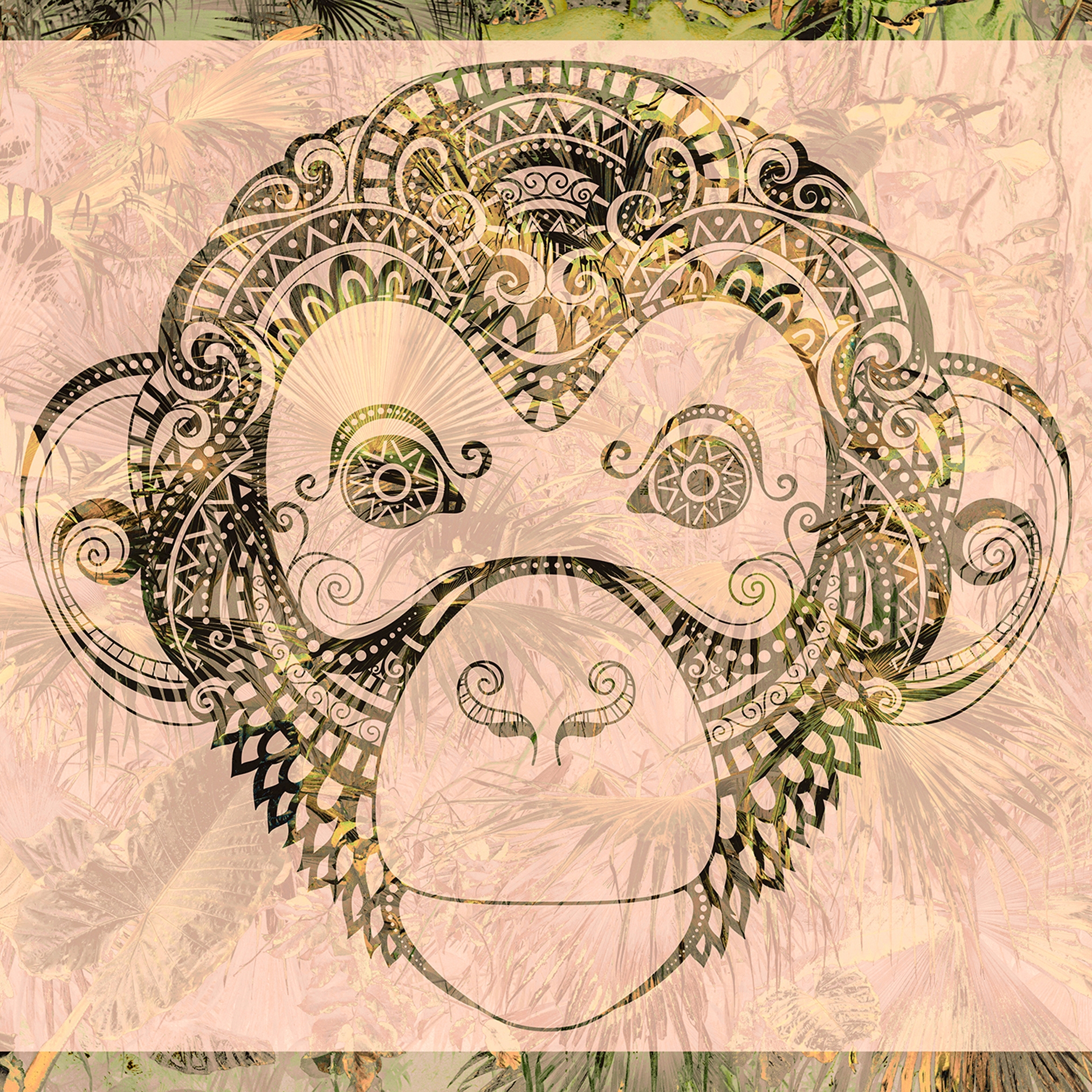 Display product Atelier 47 | Wallpaper DD118100 Monkeypattern2 from manufacturer Architects Paper
