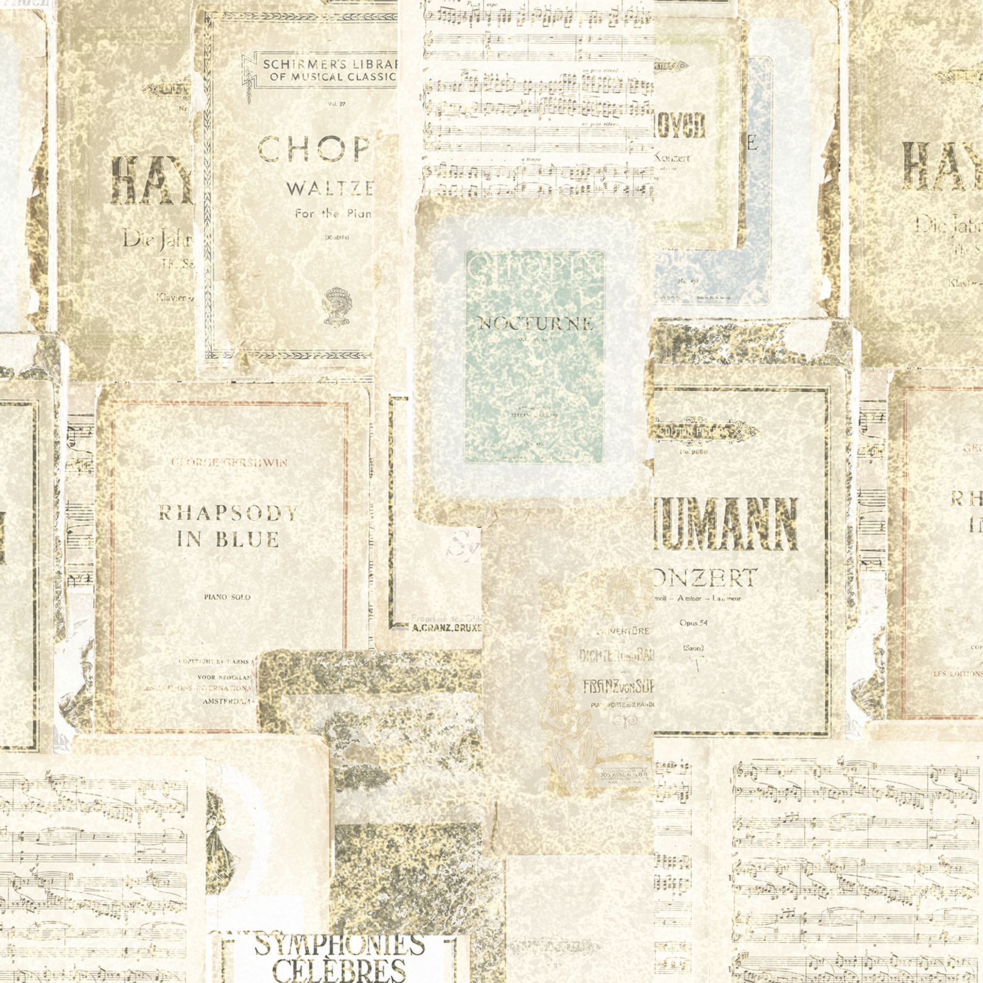 Mostra il prodotto Atelier 47 | Wallpaper DD117385 Sheetmusic2 del produttore Architects Paper