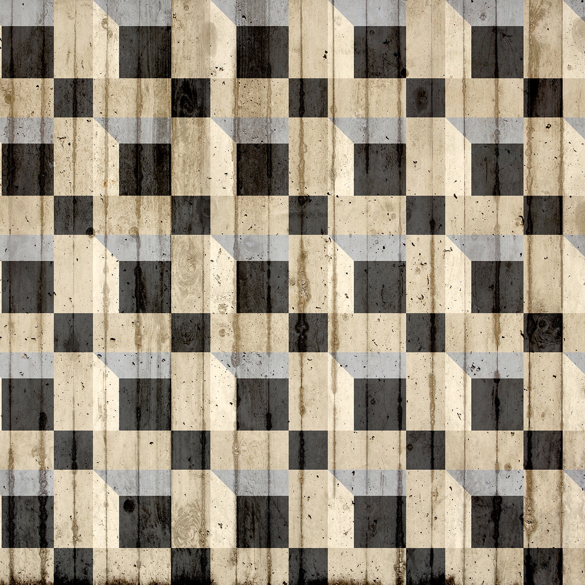 Vertoon produk Atelier 47 | Wallpaper DD117020 Squares3D1 van vervaardiger Architects Paper
