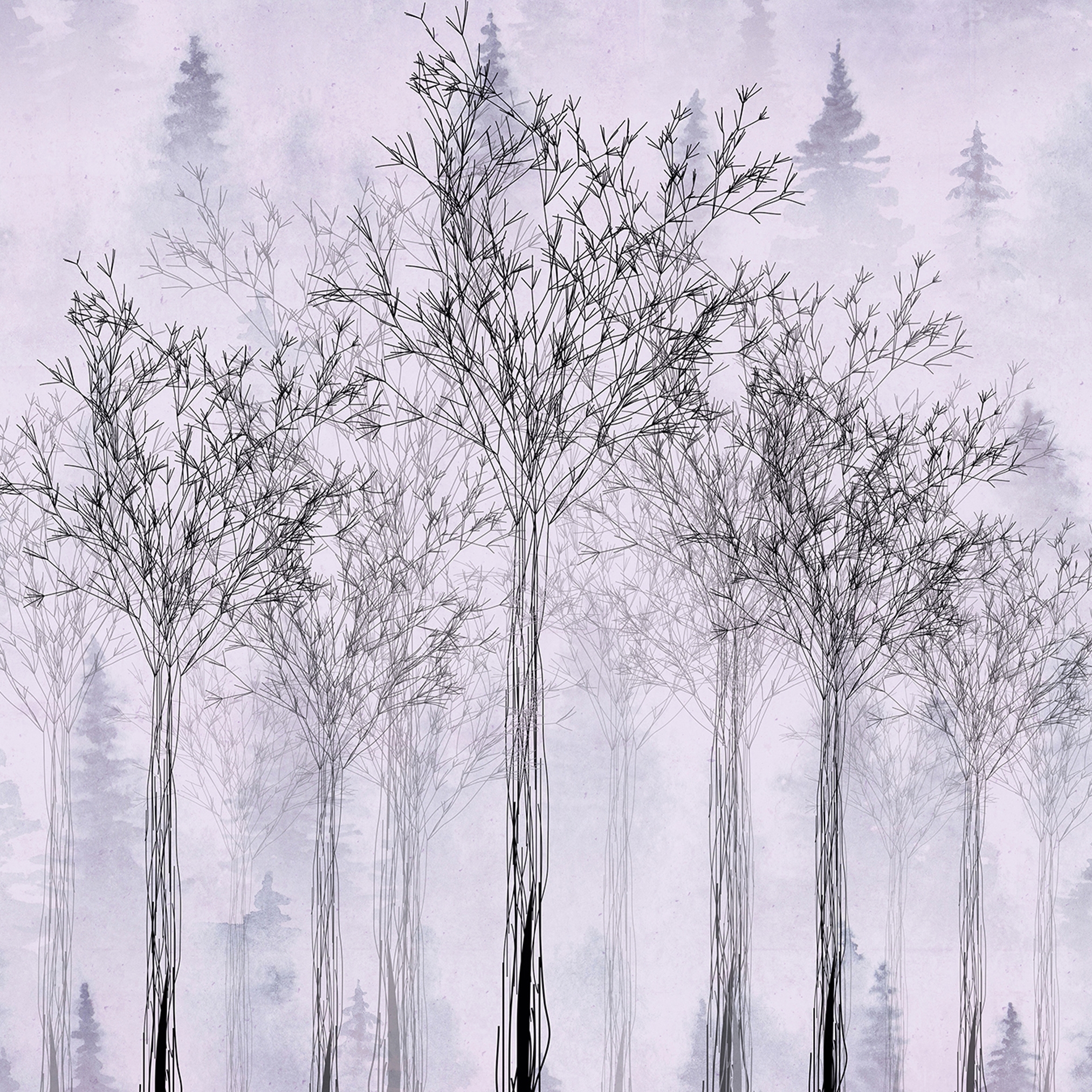 Display product Atelier 47 | Wallpaper DD118000 Treesartwork2 from manufacturer Architects Paper