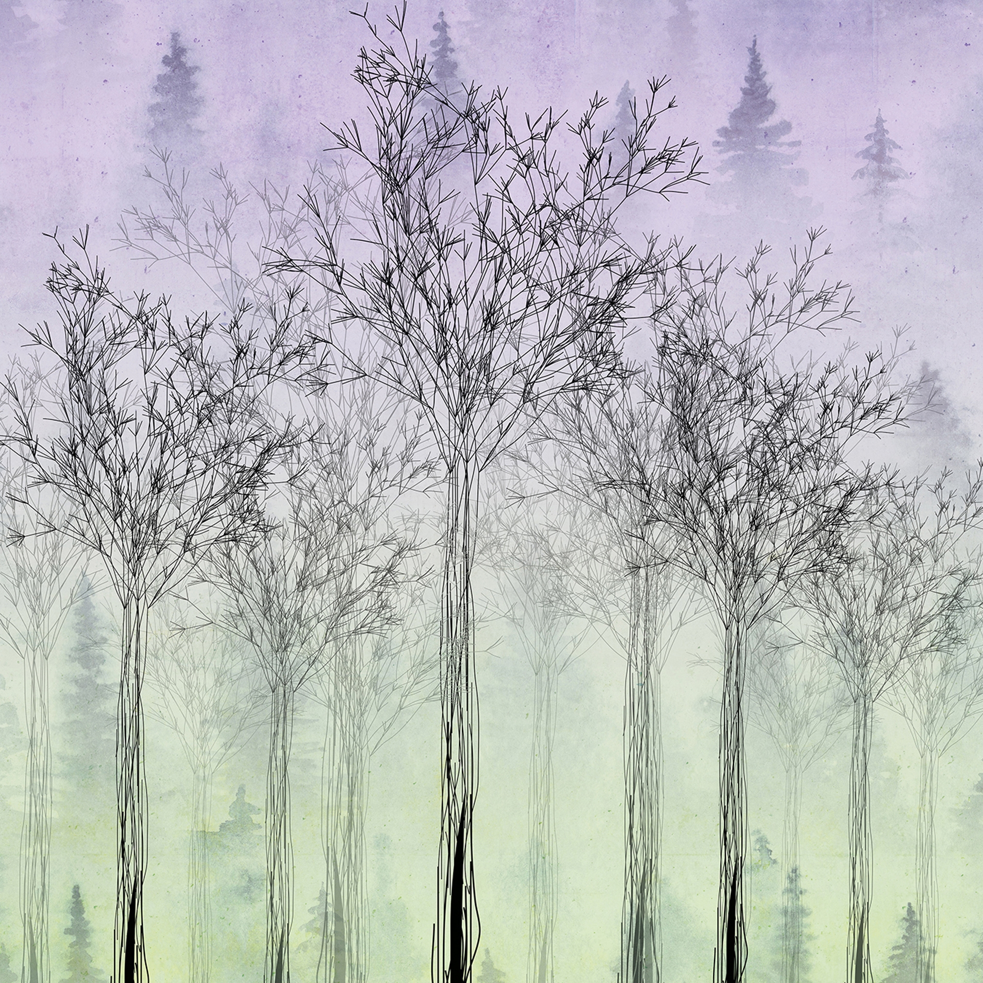 Display product Atelier 47 | Wallpaper DD118005 Treesartwork3 from manufacturer Architects Paper