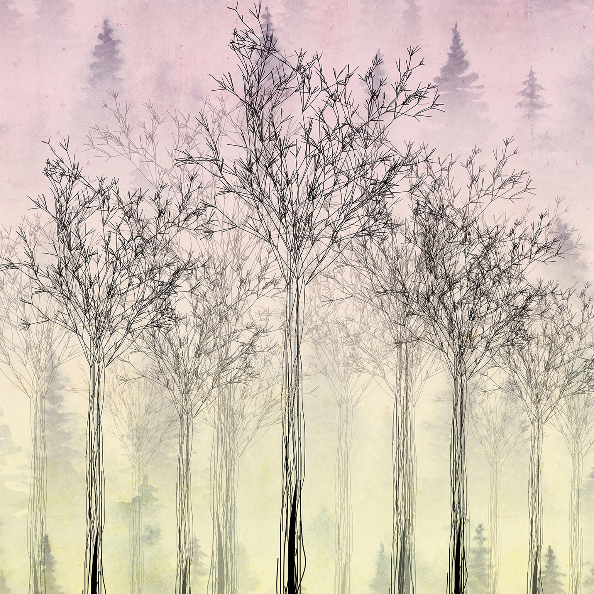 Display product Atelier 47 | Wallpaper DD118010 Treesartwork4 from manufacturer Architects Paper
