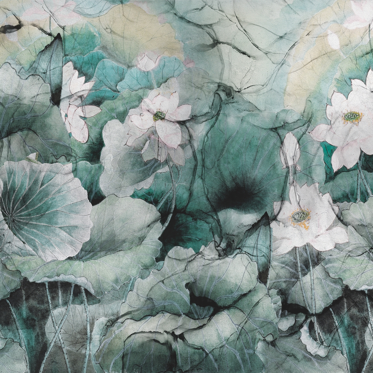 Display product AP Contract | Digital Printed Wallpaper | Water Lily DD120514 from manufacturer Architects Paper