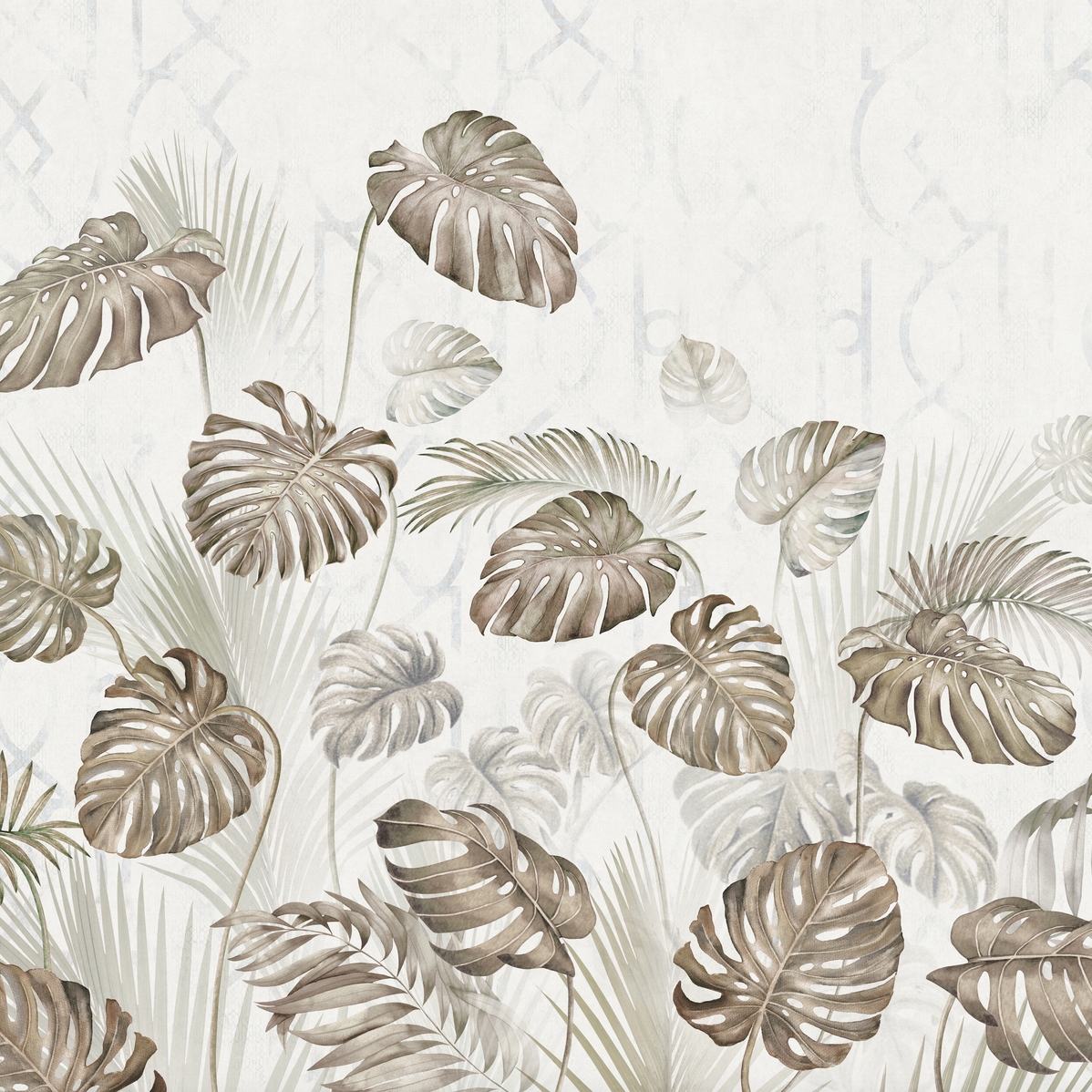 Display product AP Contract | Digital Printed Wallpaper | Monstera II DD120525 from manufacturer Architects Paper