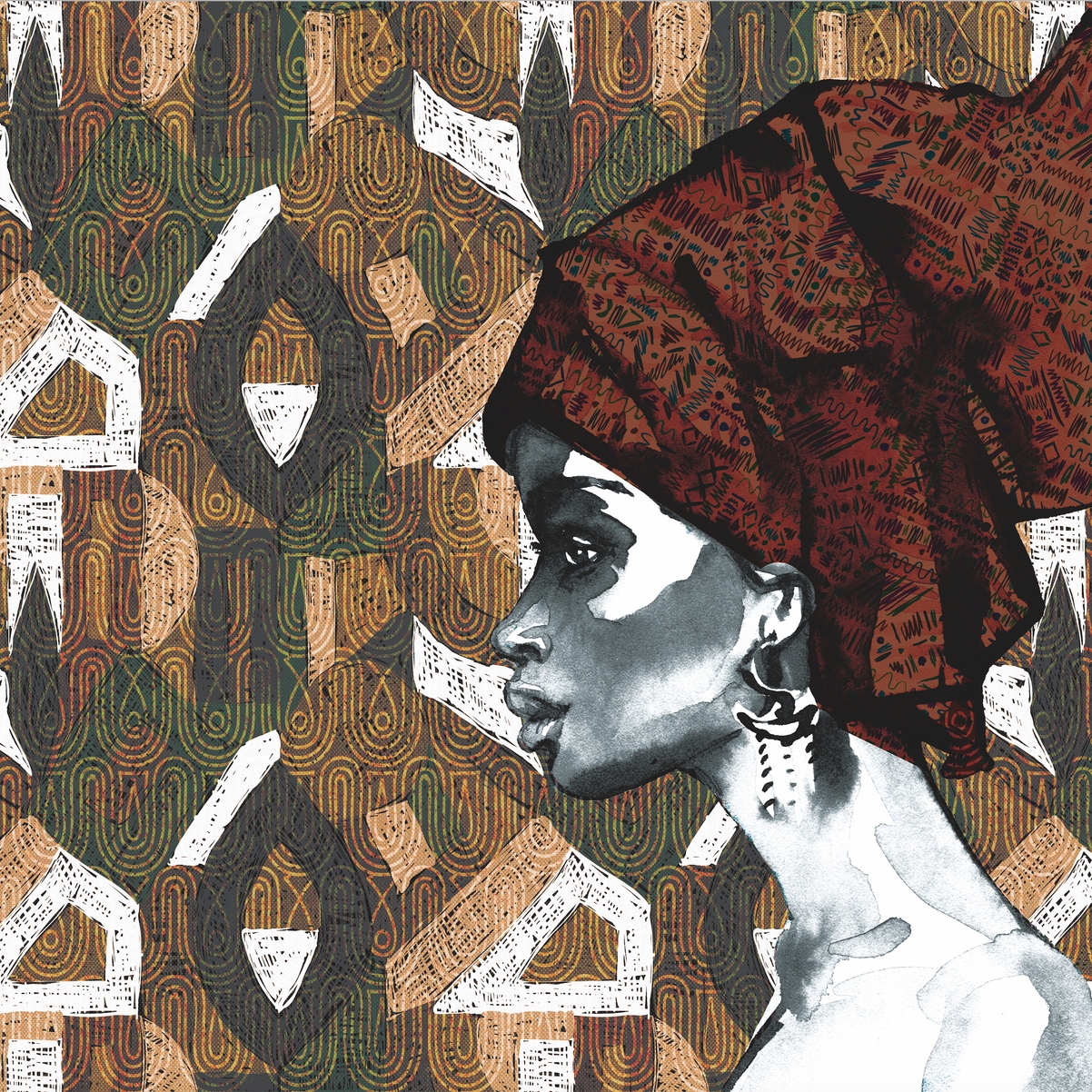 Mostra il prodotto AP Contract | Digital Printed Wallpaper | Africa DD120527 del produttore Architects Paper