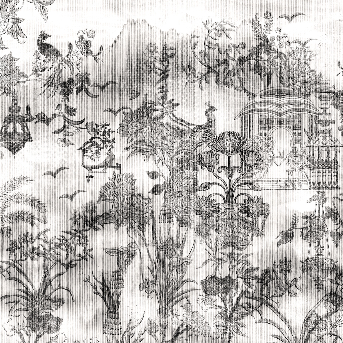 Display product AP Contract | Digital Printed Wallpaper | Toile De Jouy II DD120539 from manufacturer Architects Paper