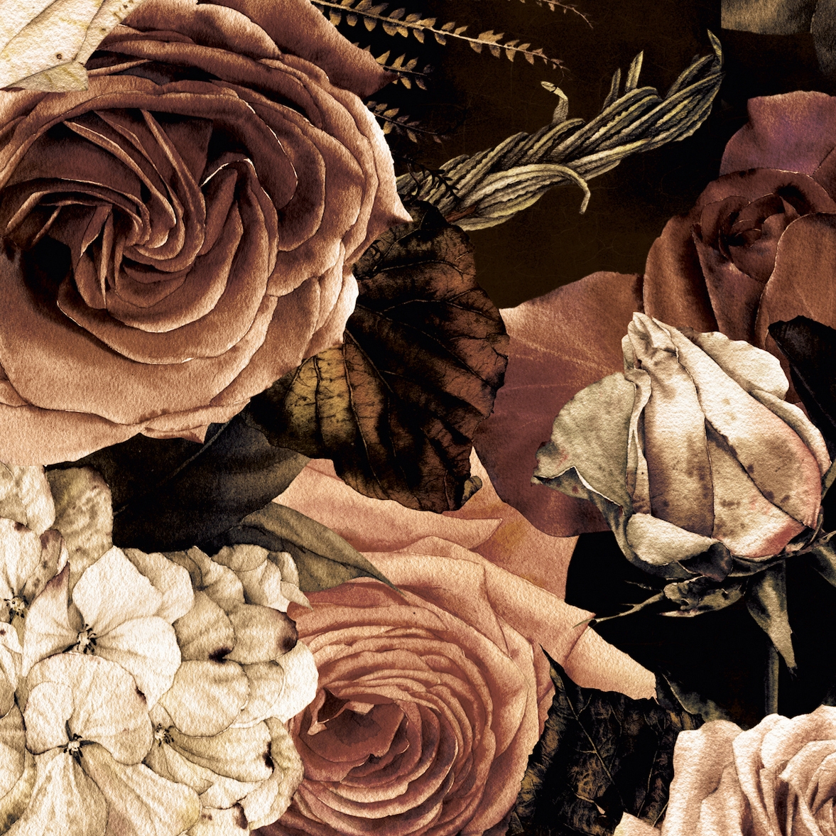 Display product AP Contract | Digital Printed Wallpaper | Romantic Flowers DD120564 from manufacturer Architects Paper