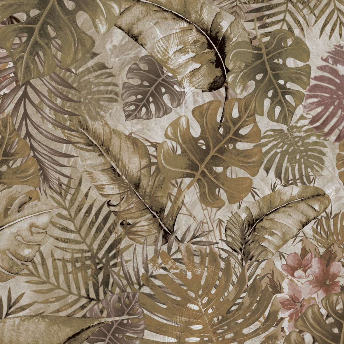 Mostra il prodotto AP Contract | Digital Printed Wallpaper | Palm Leaves II DD120574 del produttore Architects Paper