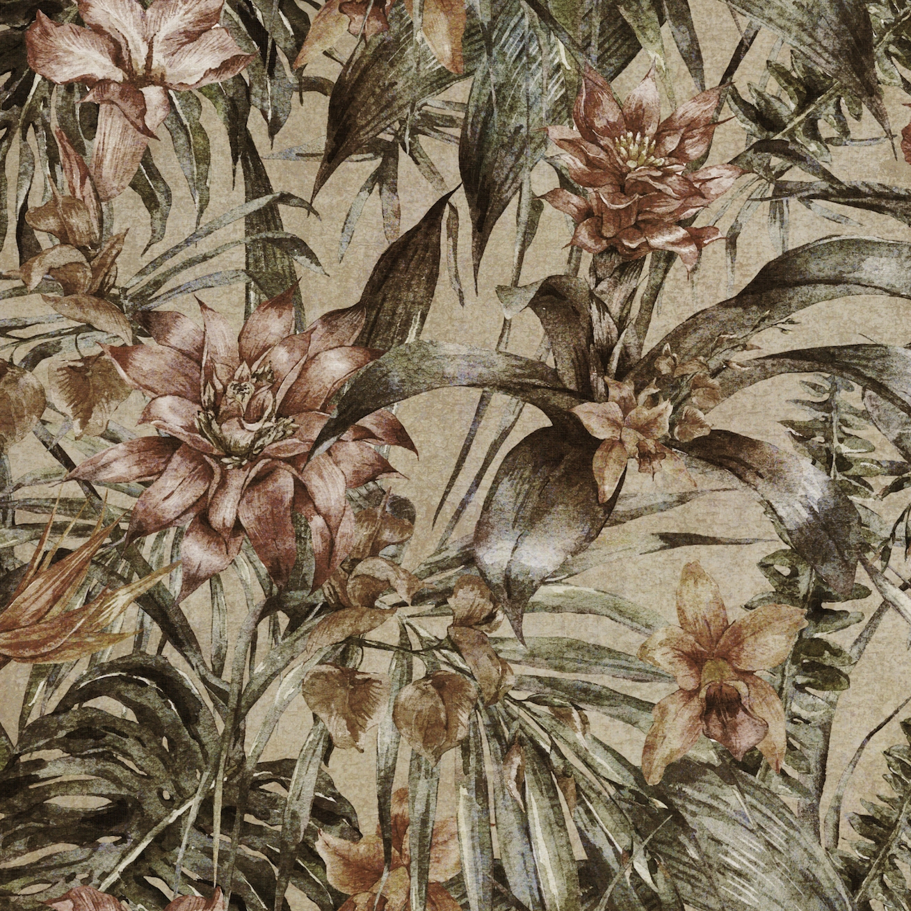 Mostra il prodotto AP Contract | Digital Printed Wallpaper | Jungle Flowers DD120579 del produttore Architects Paper