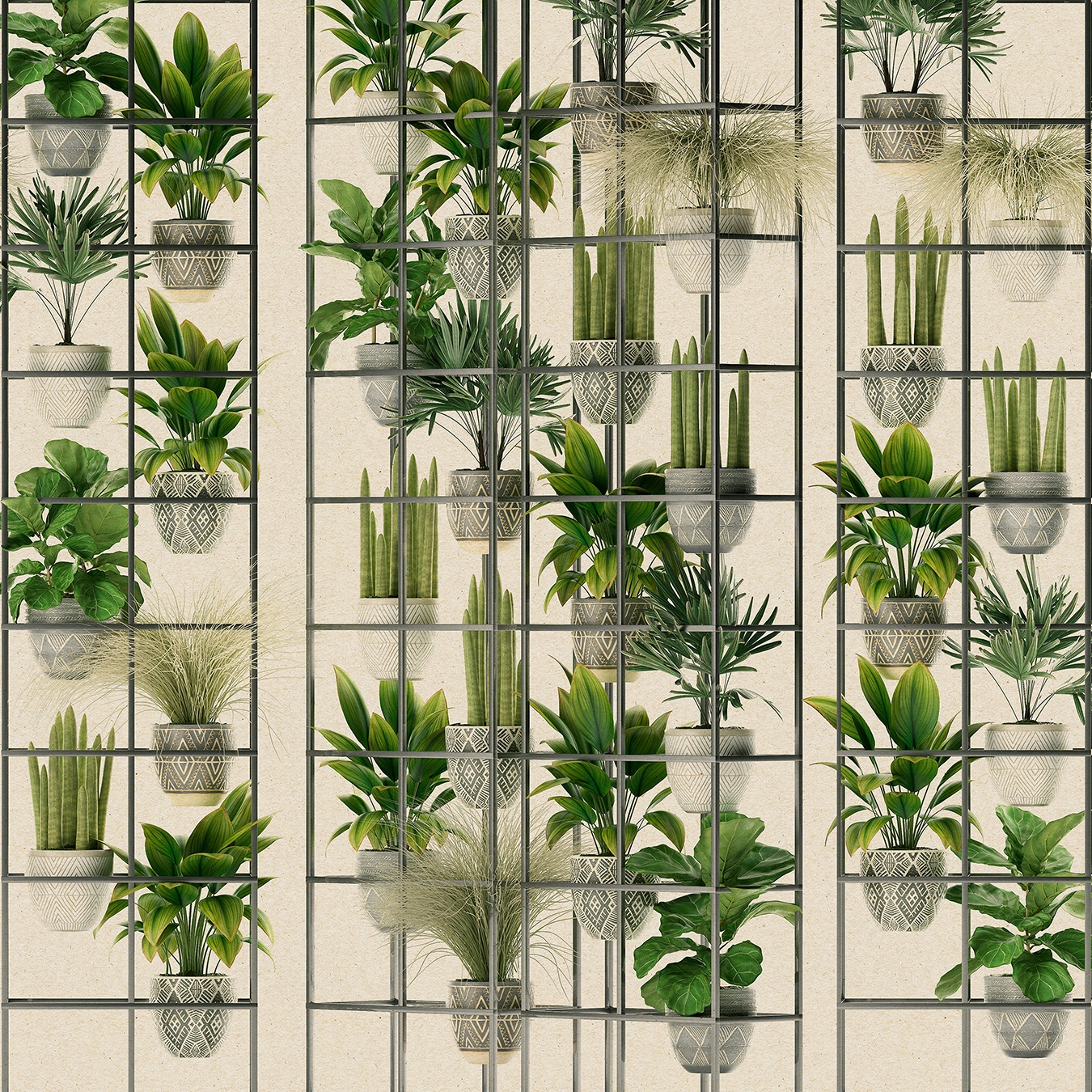 Display product Walls by Patel 3 | Wallpaper plant shop 2 | DD122088 from manufacturer Architects Paper