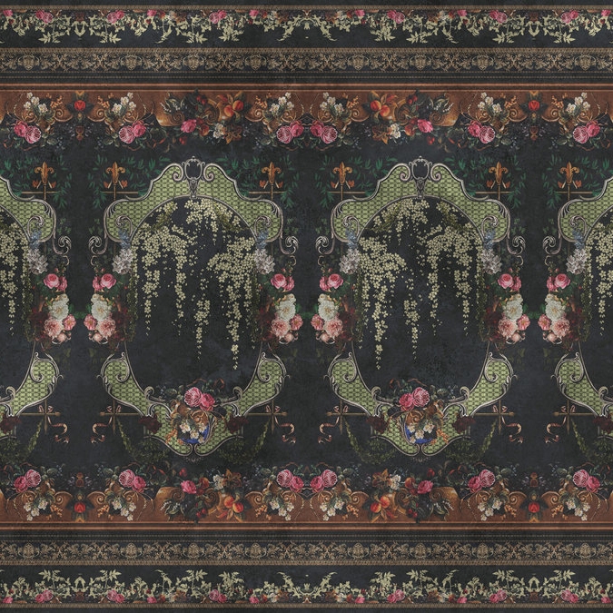 Display product Walls By Patel 4 | Wallpaper Old World Opulence | Victoria from manufacturer Architects Paper