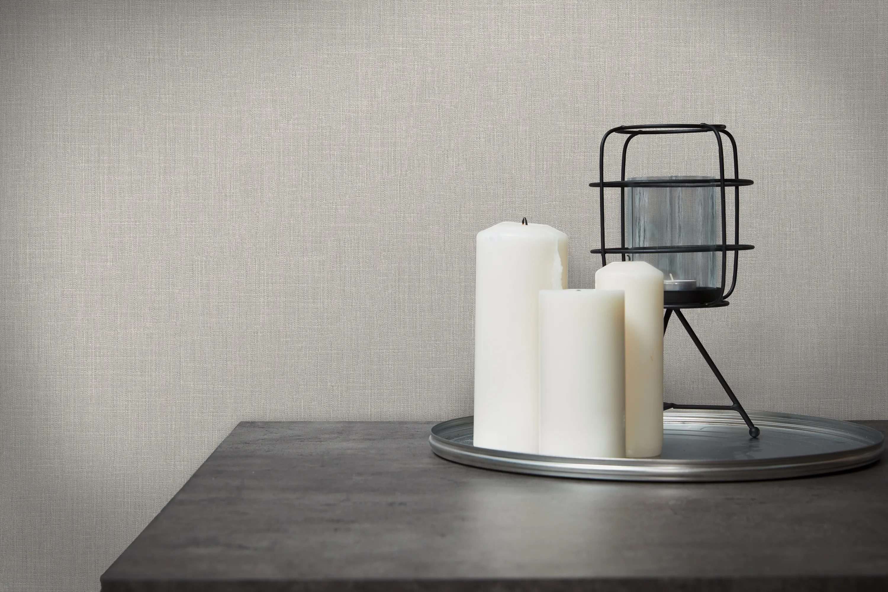 Architects Paper - Texture Art | Wallpaper with coarse textile texture in beige