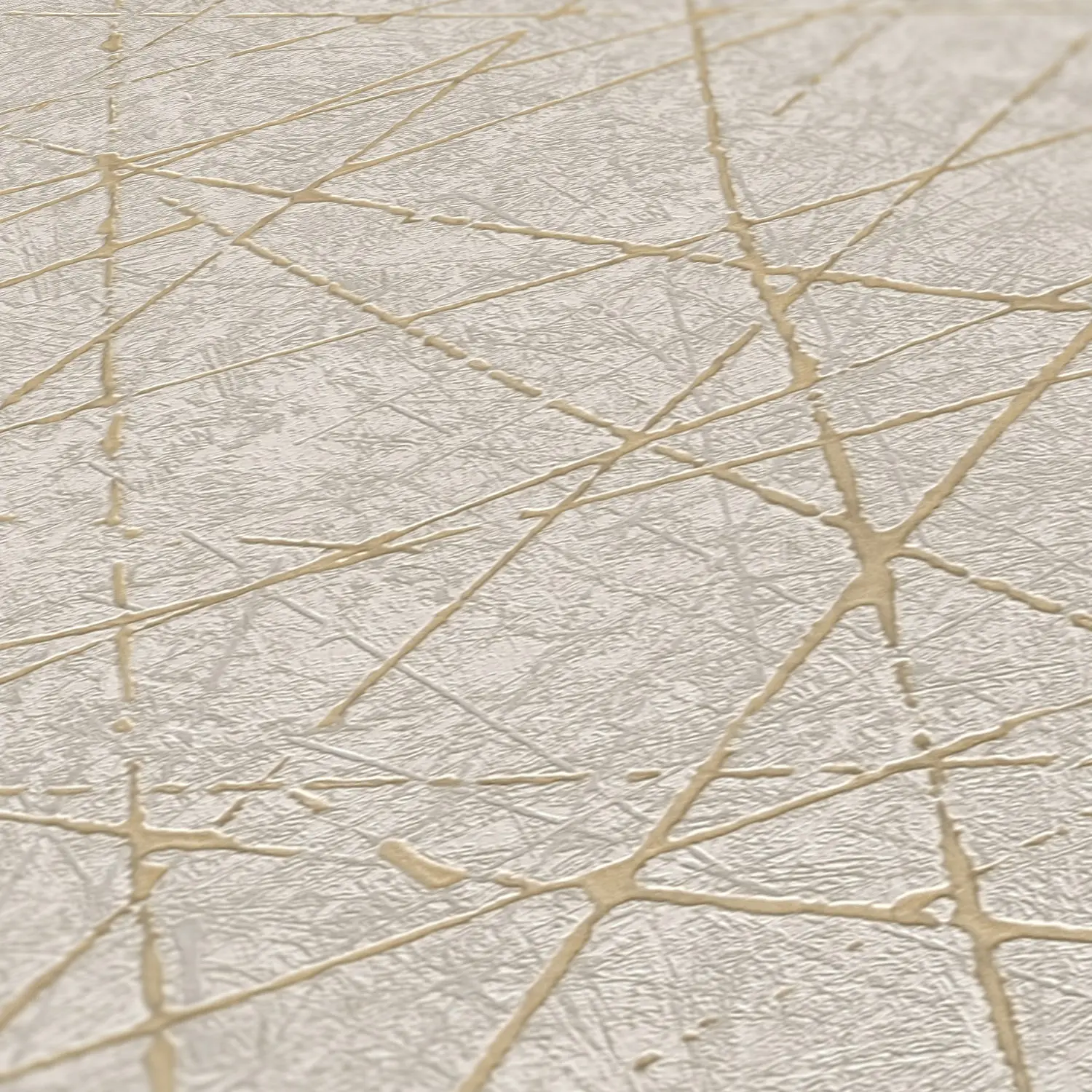 Architects Paper - Texture Art | Wallpaper with cream-colored line pattern