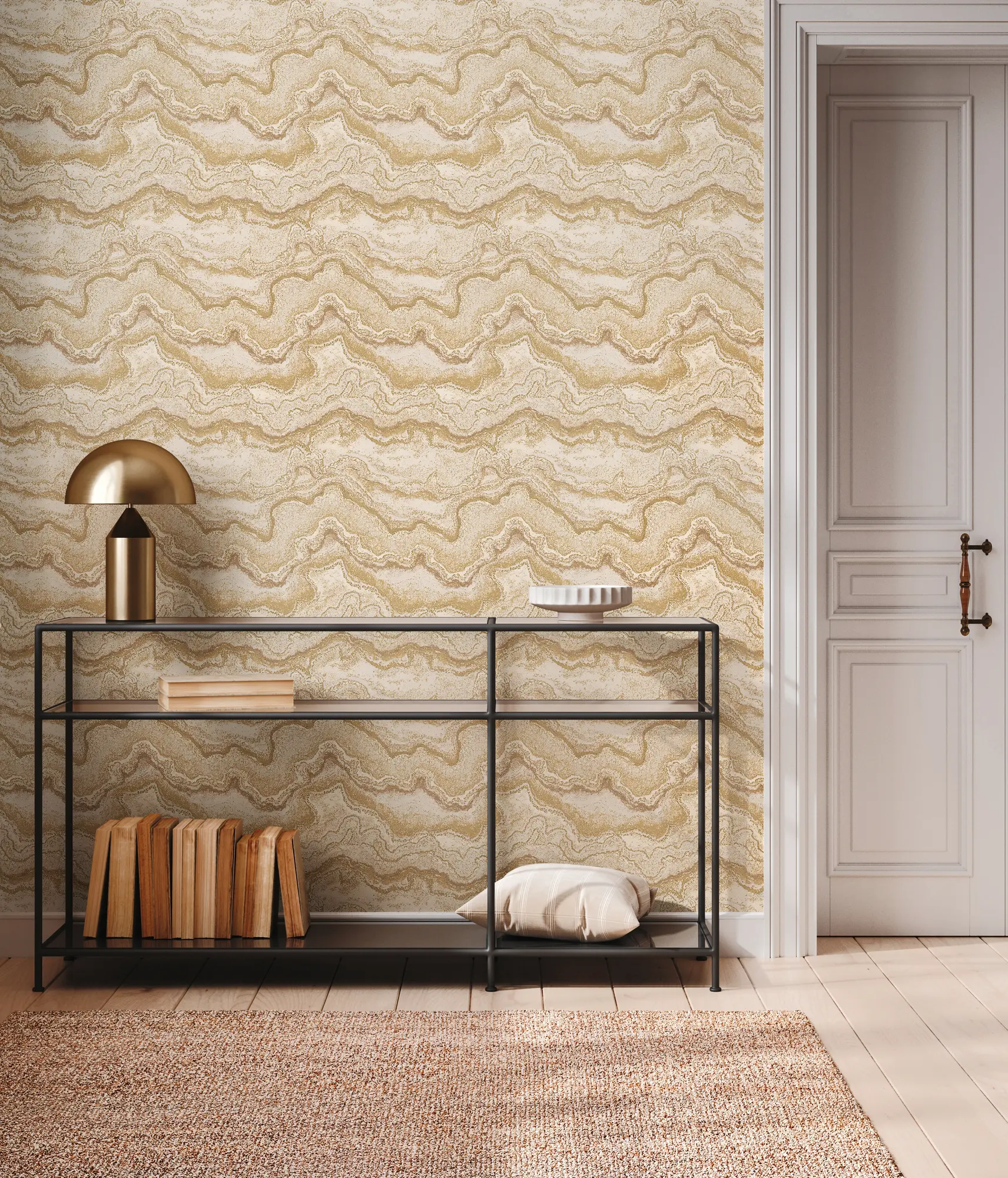 Architects Paper - Texture Art | Carta da parati effetto marmo oro