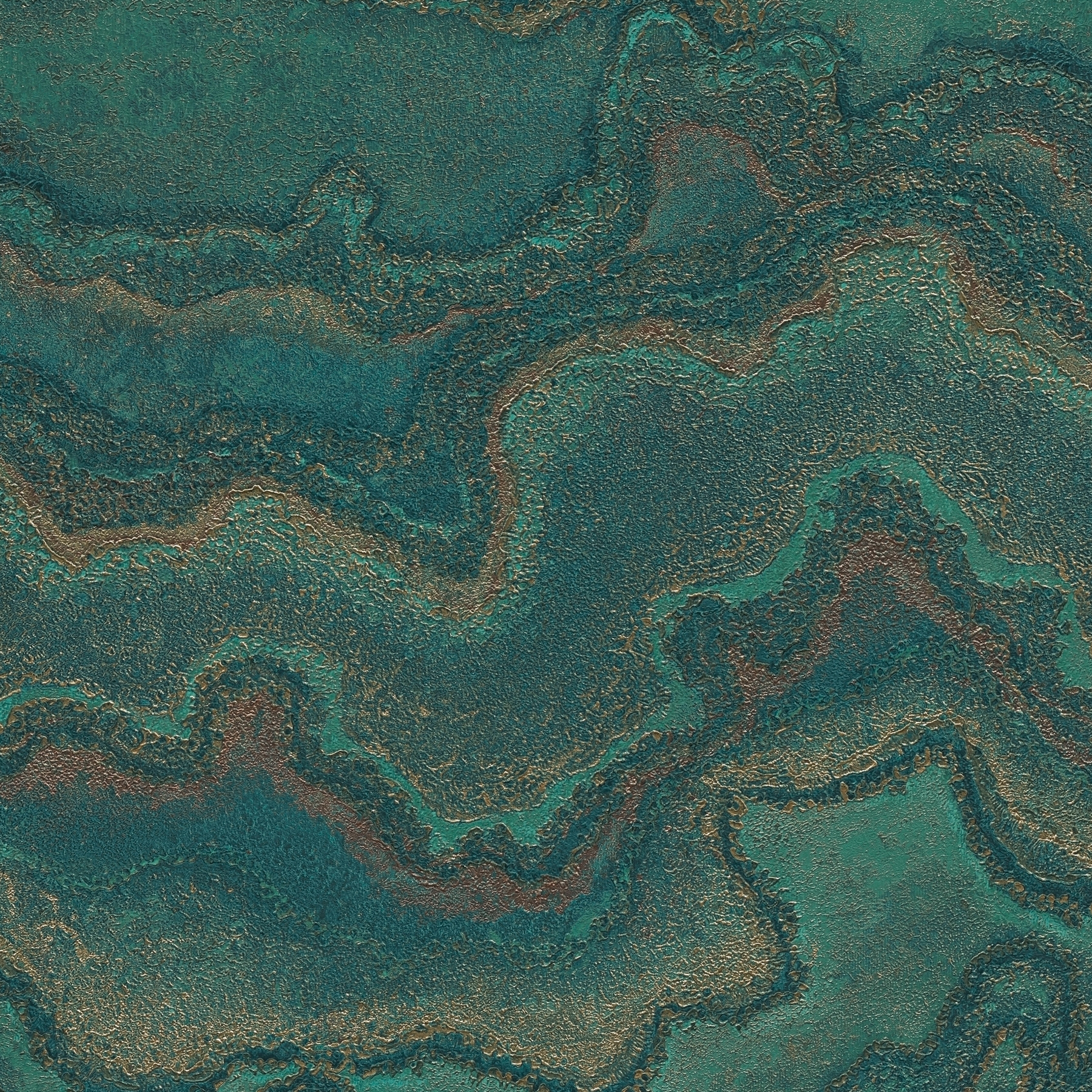 Display product Texture Art | Wallpaper with petrol marble look from manufacturer Architects Paper