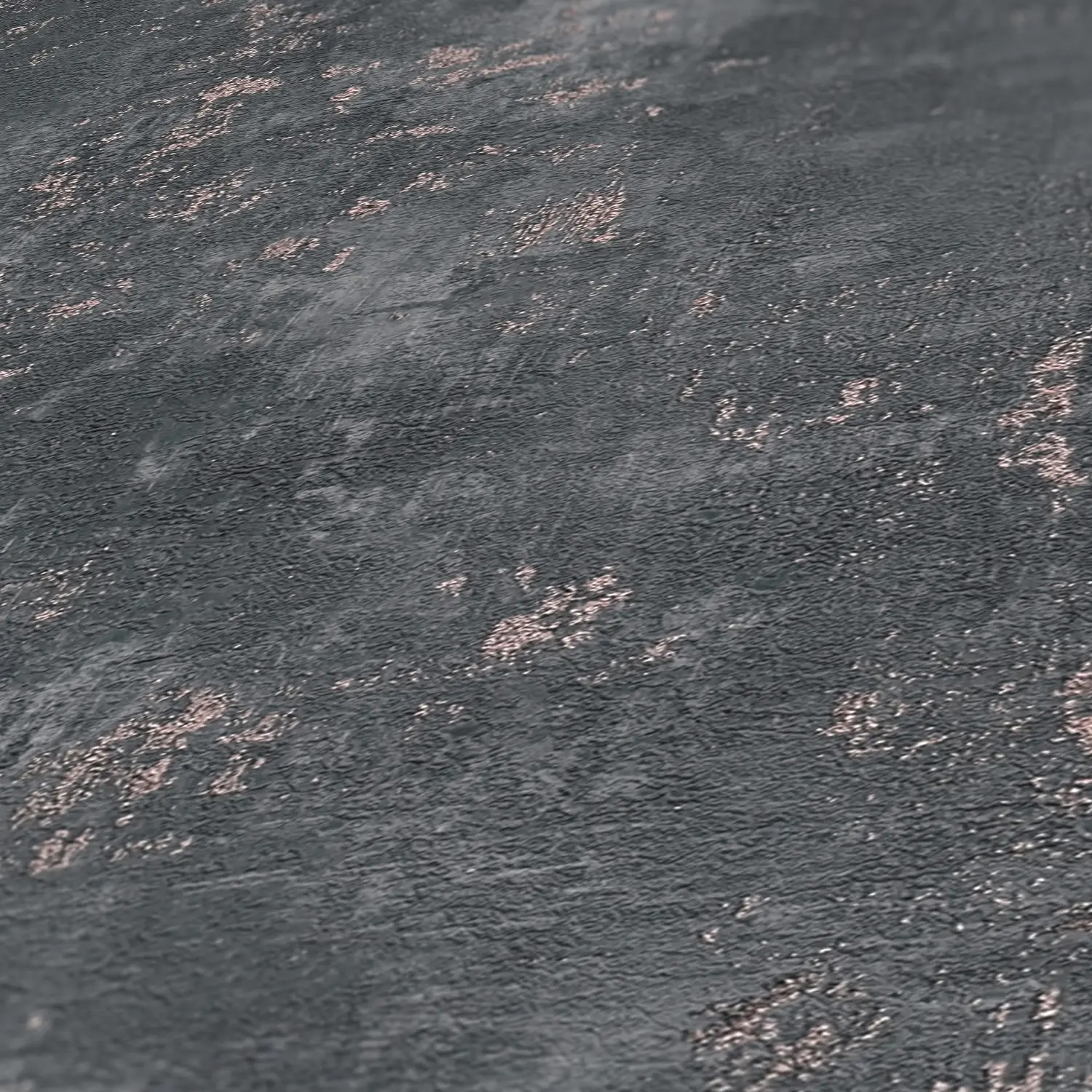 Architects Paper - Texture Art | Carta da parati struttura intonacata nera con effetti metallici
