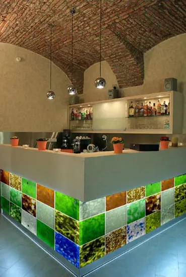 Diamik Glass - LEAF_4_W glass wall tile