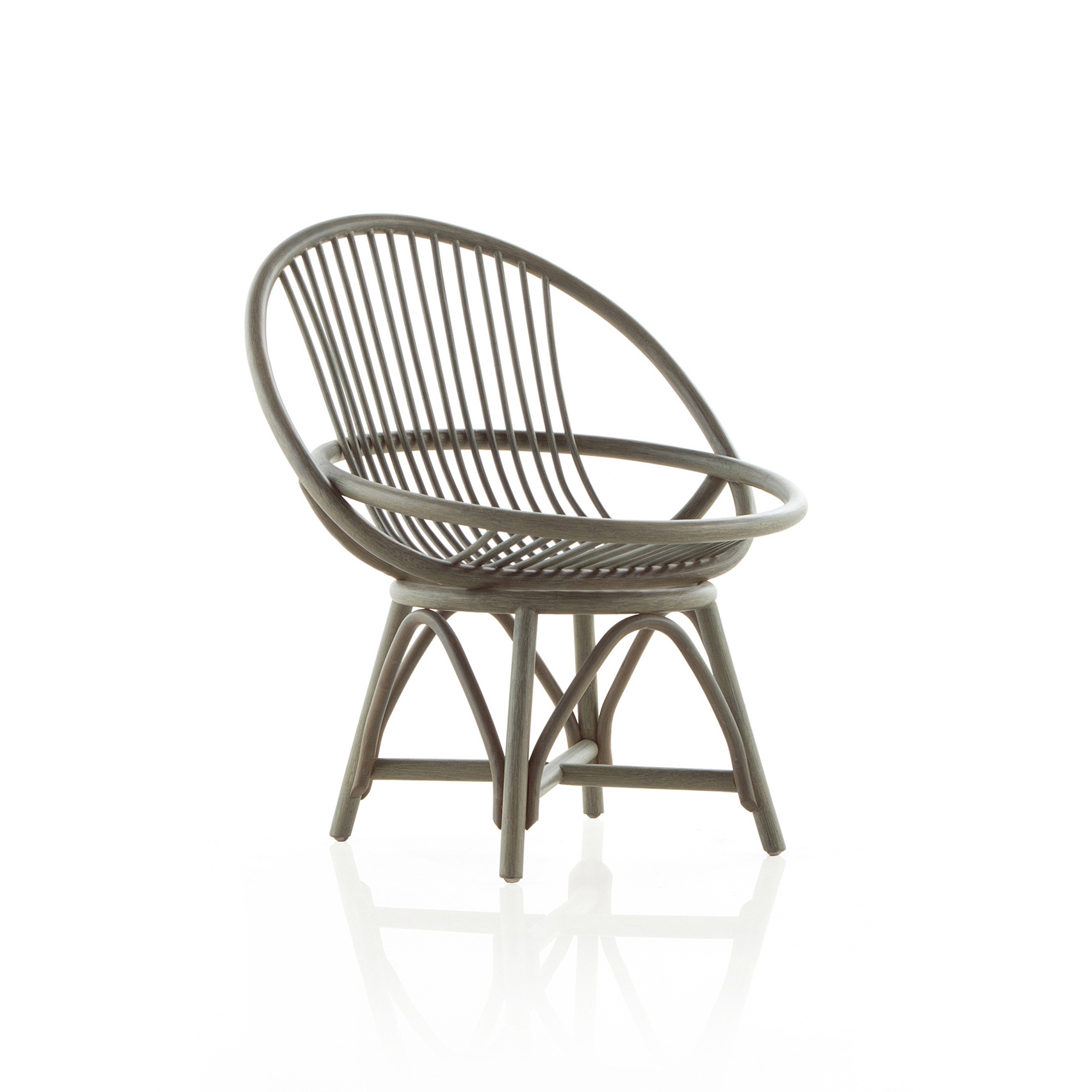 Display product Rattan 70s reedited Radial Armchair from manufacturer Expormim