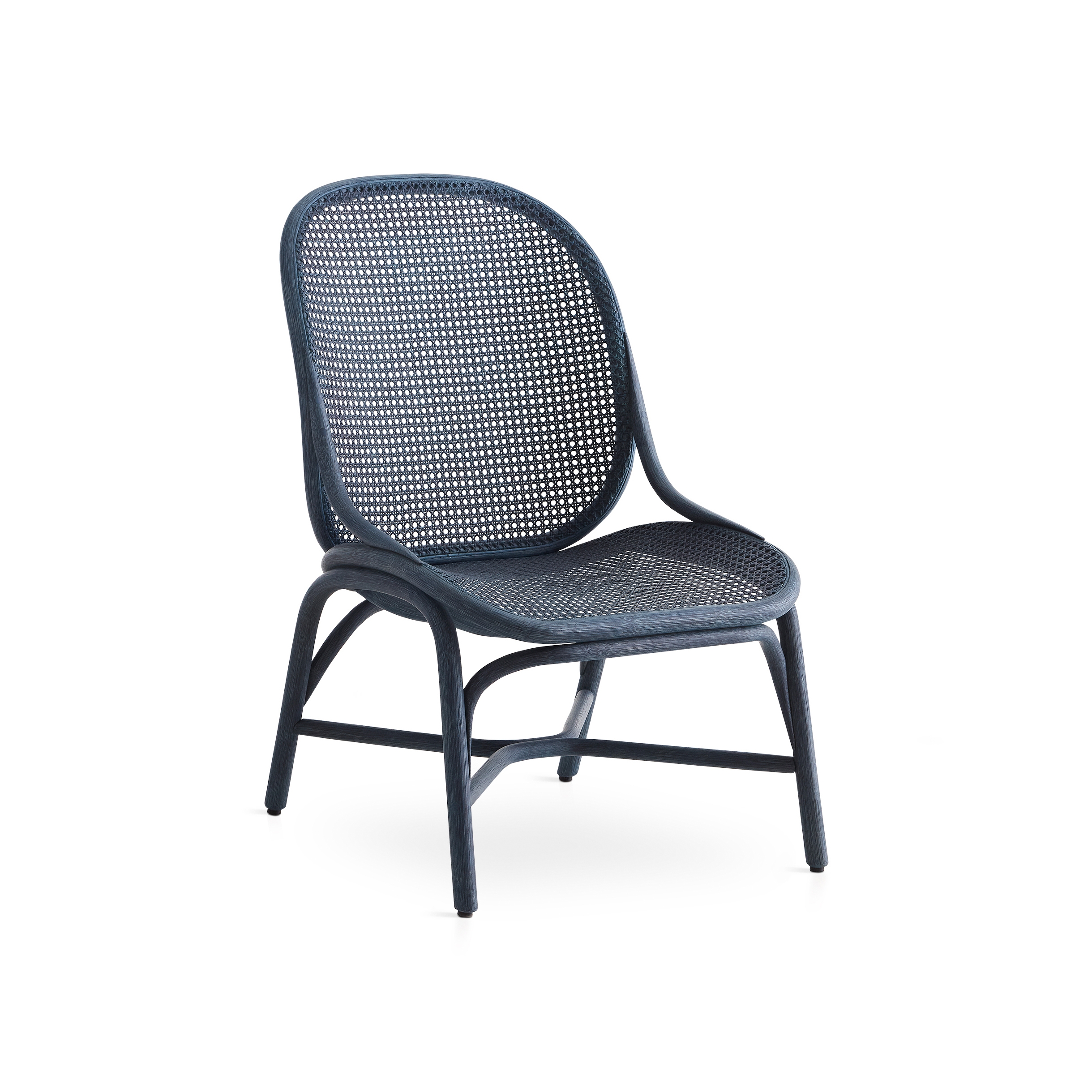 Mostrar el producto Frames sillón de respaldo bajo con patas de rattan del fabricante Expormim