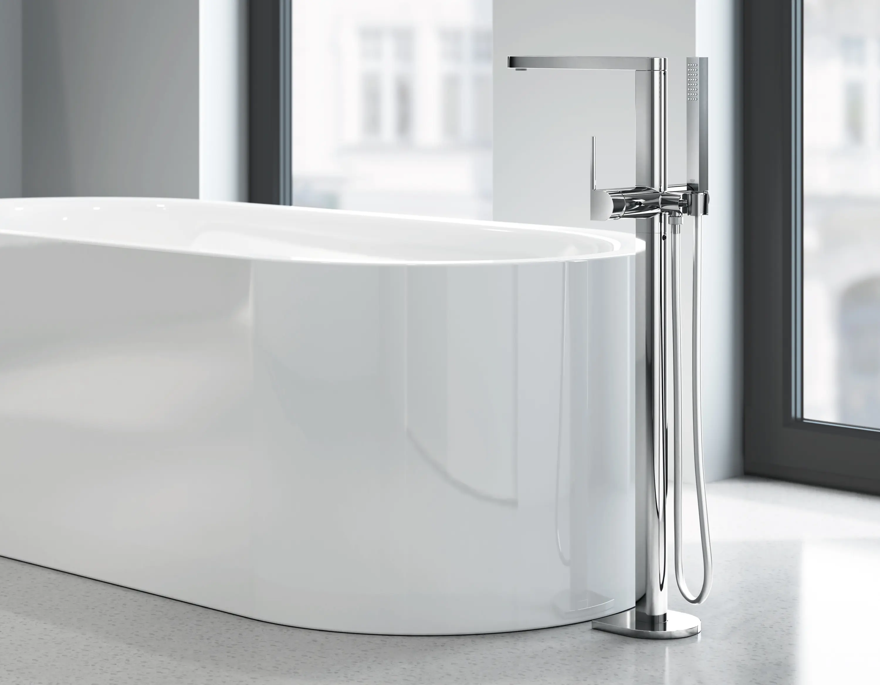 GROHE - Plus Miscelatore monocomando per lavabo con display per la temperatura Taglia M